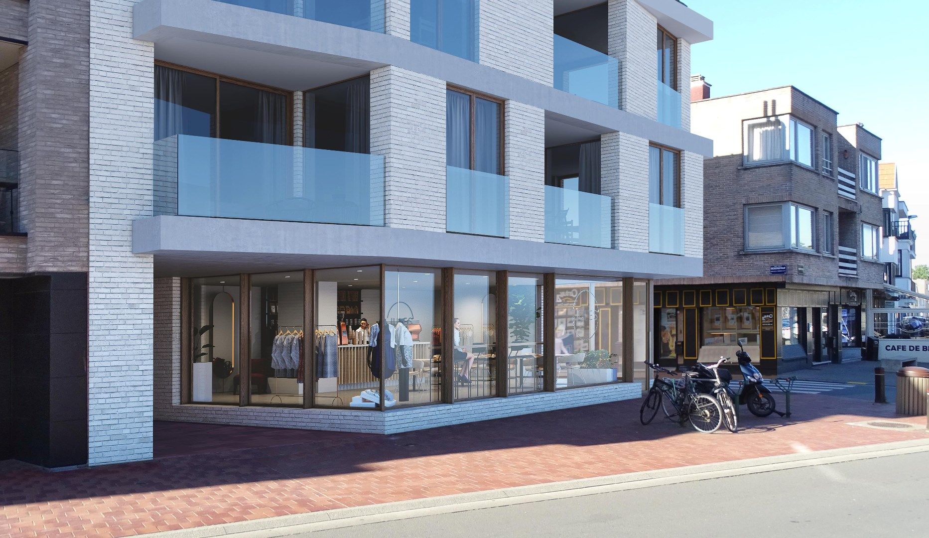 Luxe nieuwbouwproject Knokke met 10 woningen, 9 appartementen, 11 garageplaatsen en handel, verkoop start op 22/07/2025 foto 8