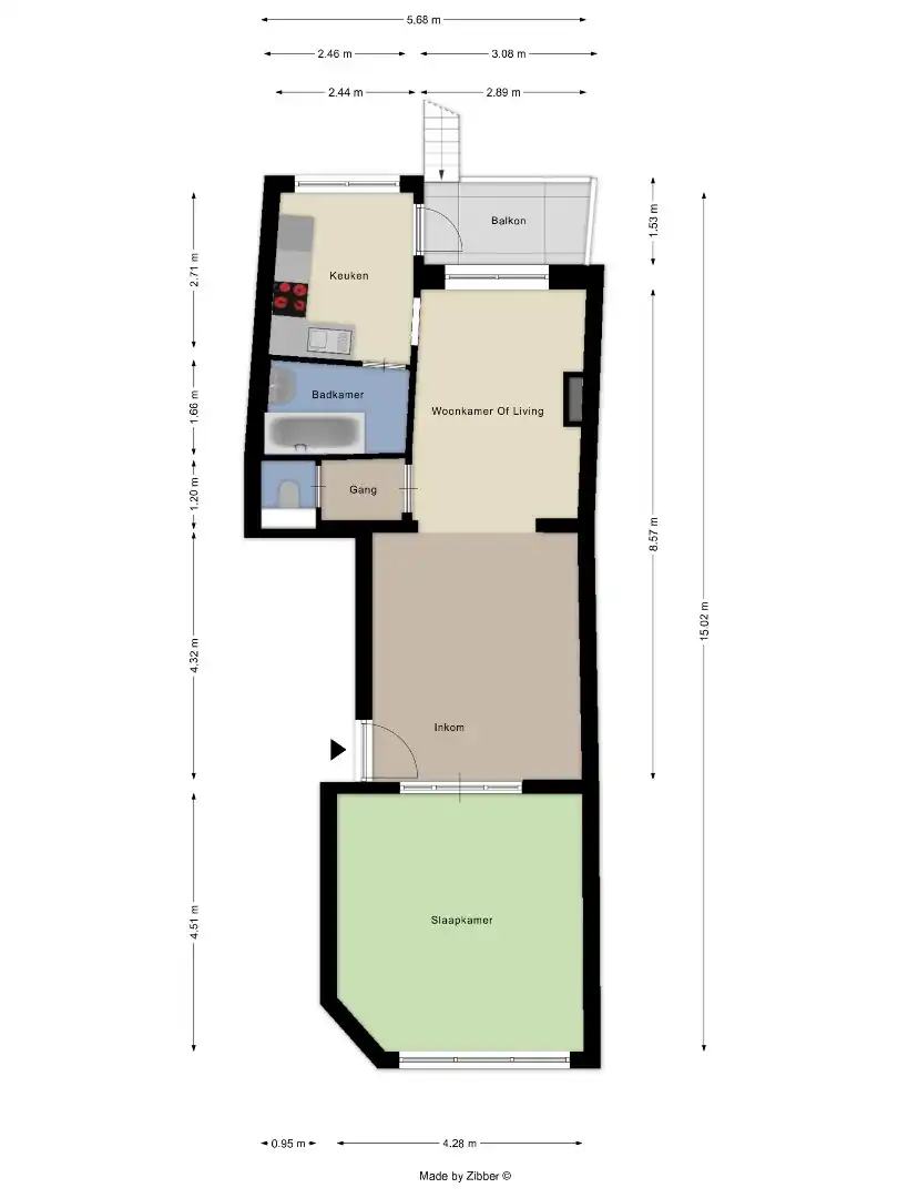 Super gelegen opbrengsteigendom bestaande uit 3 appartementen met tuin in het centrum van Tienen, EPC label C foto 44