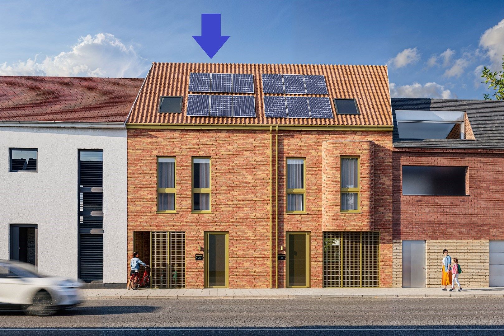 Energiezuinige woning met 3 slp (mogelijks 4) op een top locatie foto {{pictureIndex}}