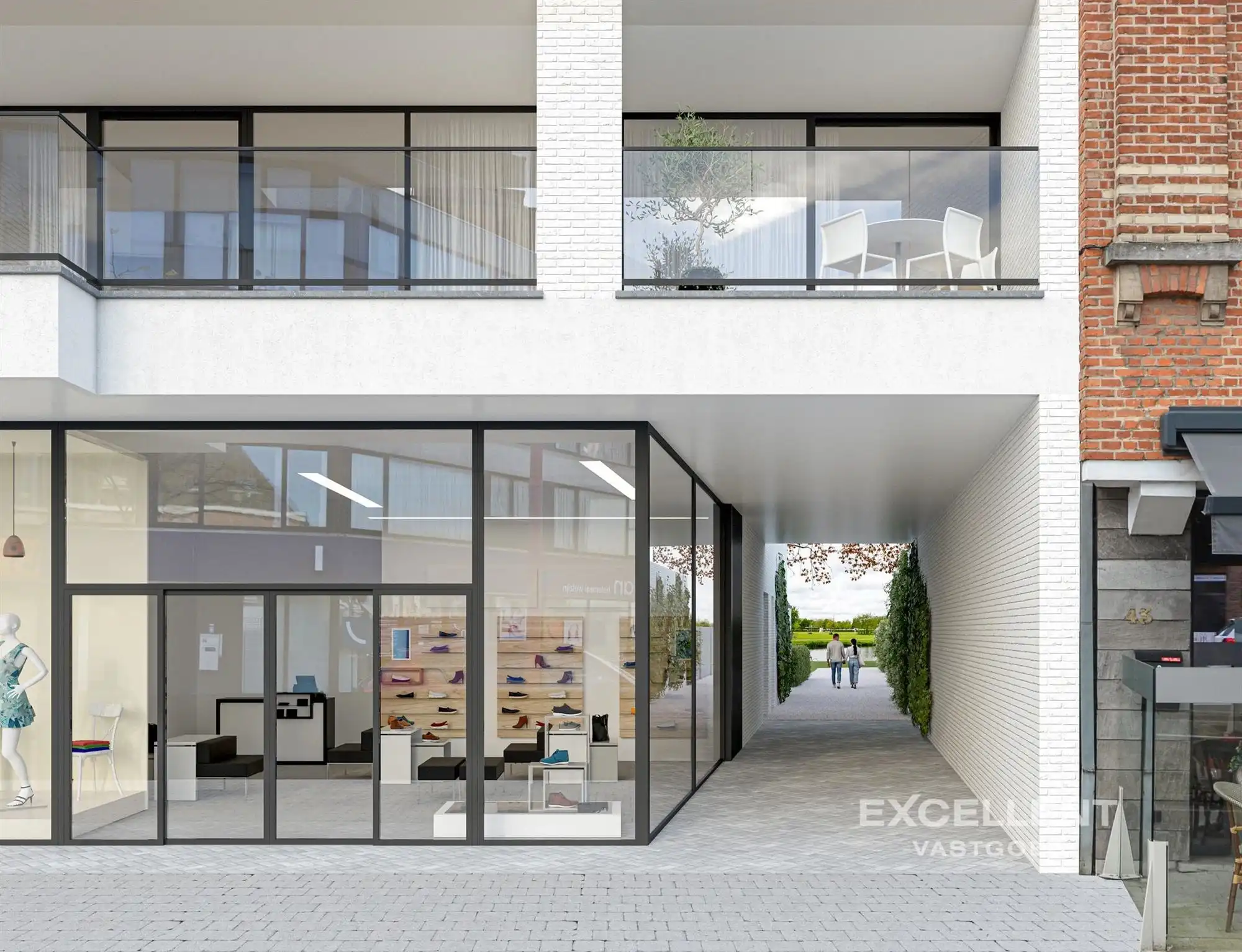 Nieuwbouwappartement met 1 slaapkamer in centrum Deinze "Leieoever" foto 5