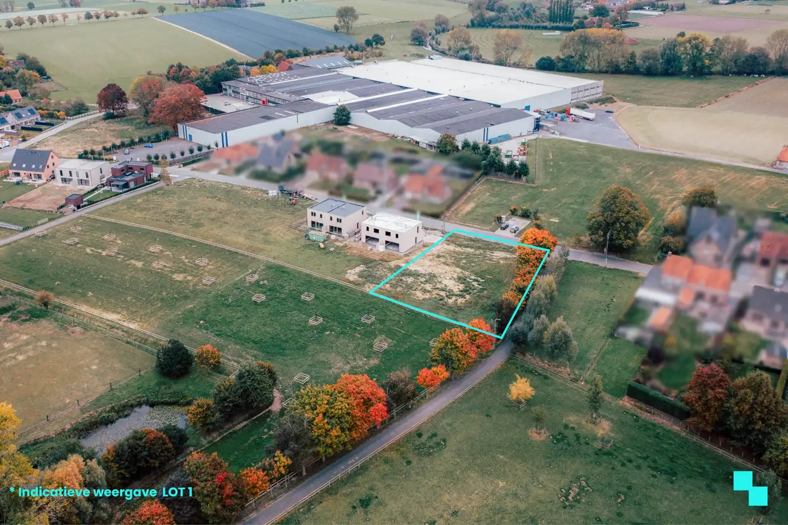 Bouwgrond met landelijk verzicht in De Ginste foto {{pictureIndex}}