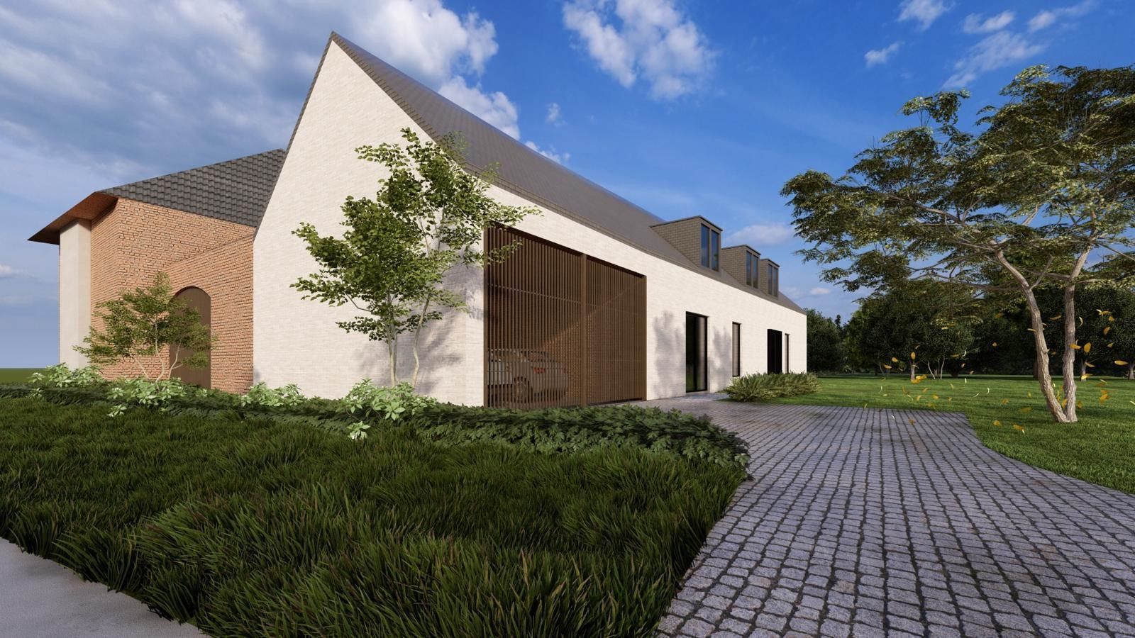 NIEUWBOUW CASCO RIANTE VILLA IN CENTRUM VAN BEVERST OP 35A55CA. foto 2