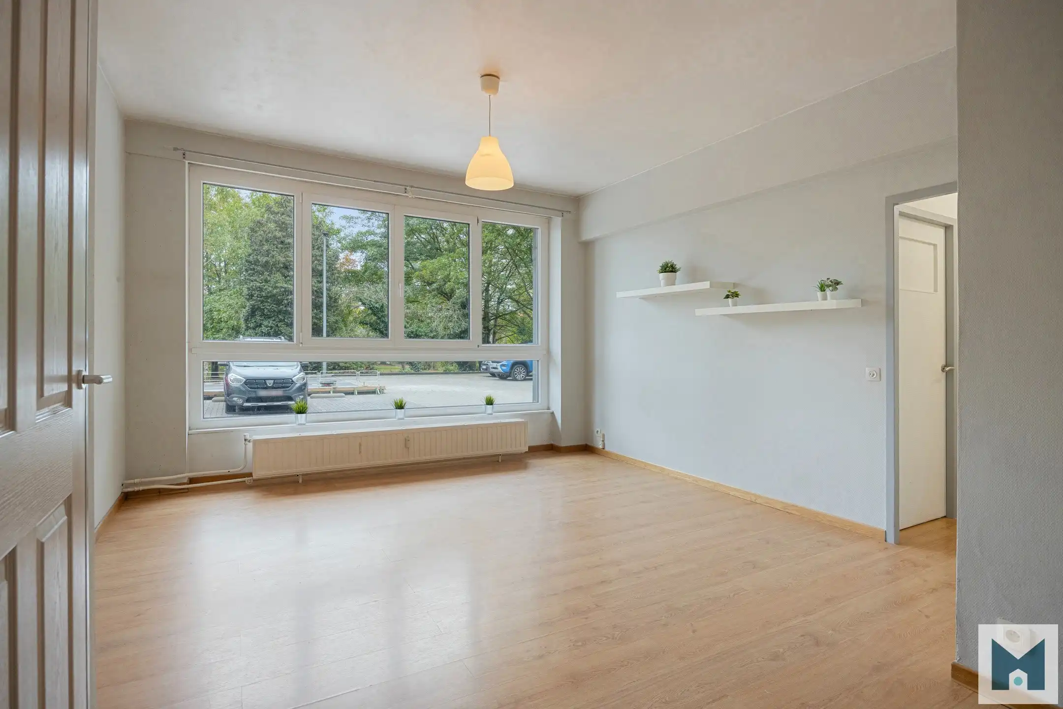 Gelijkvloers appt met 1 slpk en uitzicht op park te Aalst! foto 9