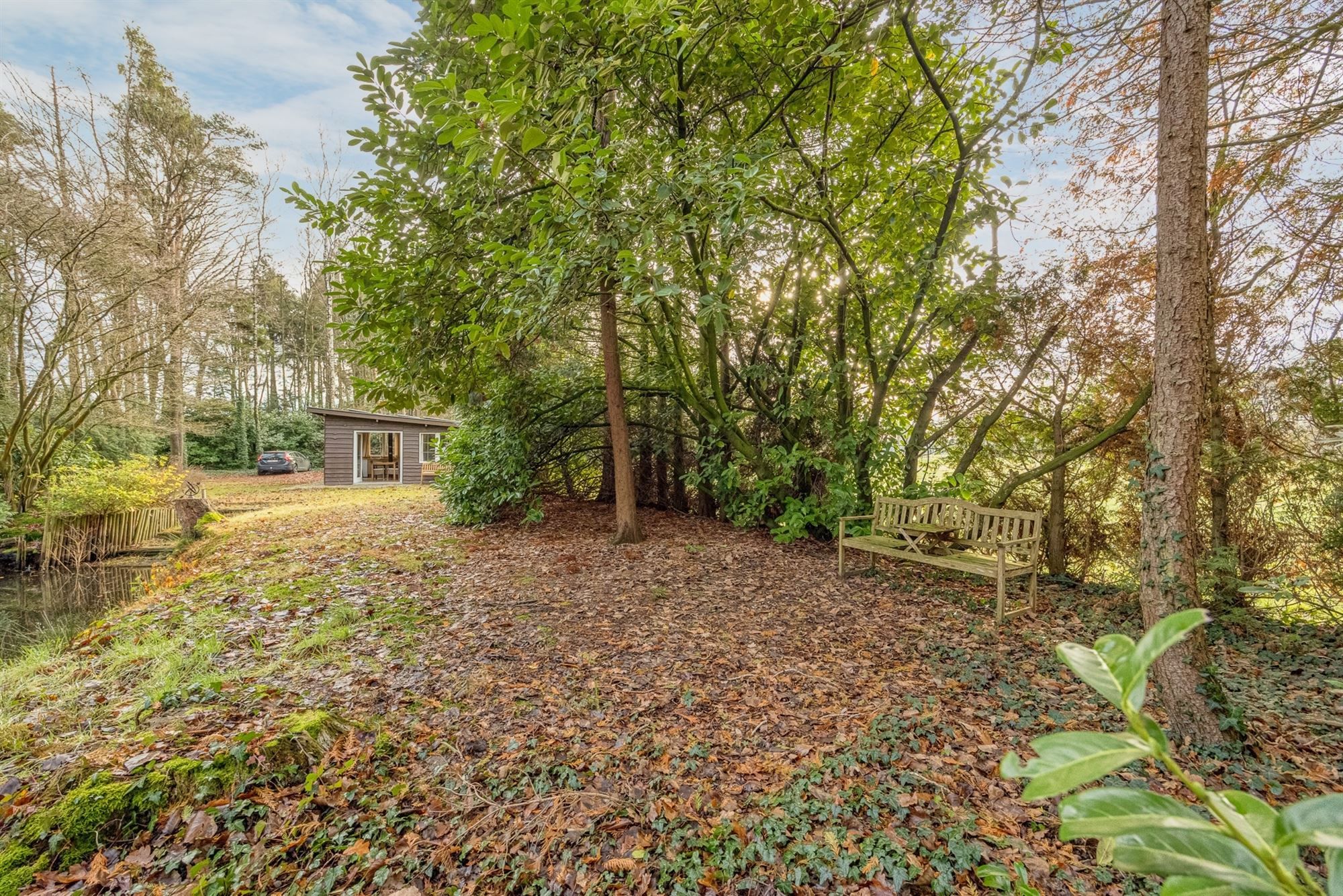 Charmante chalet met privatieve vijver op idyllisch perceel foto 34