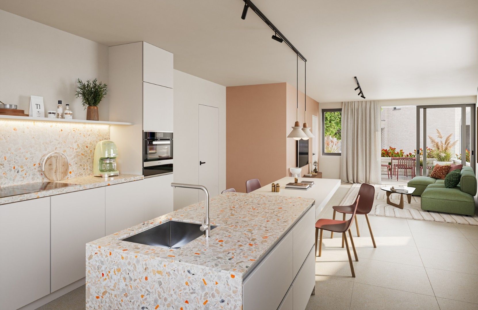 Energiezuinig 2 slpk-appartement + terras foto 2