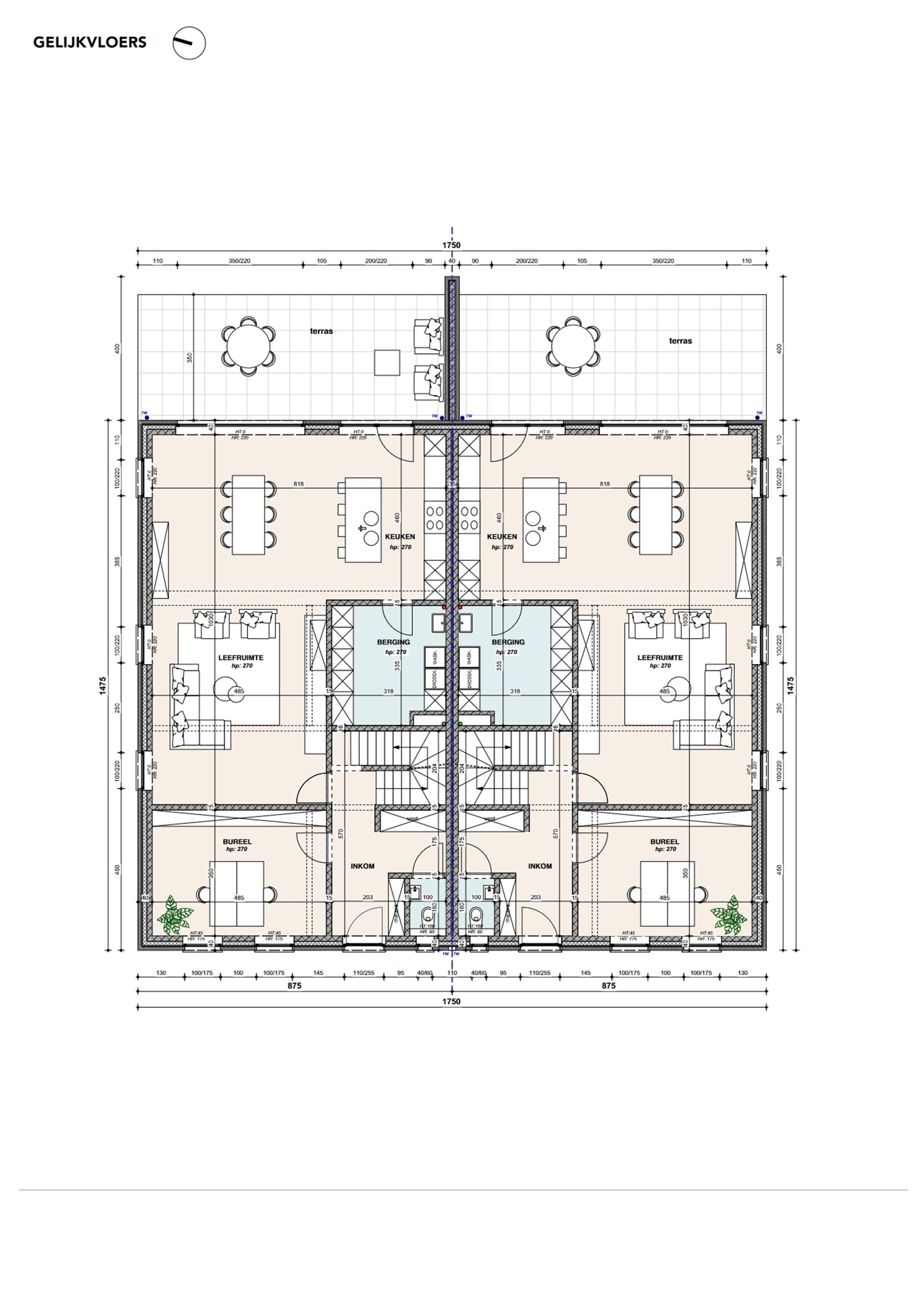 NIEUWBOUWWONING (6% BTW MOGELIJK!!) MET 4 SLAAPKAMERS OP RUSTIG DOCH CENTRAAL GELEGEN PERCEEL VAN 7A 48CA TE HAM foto 9
