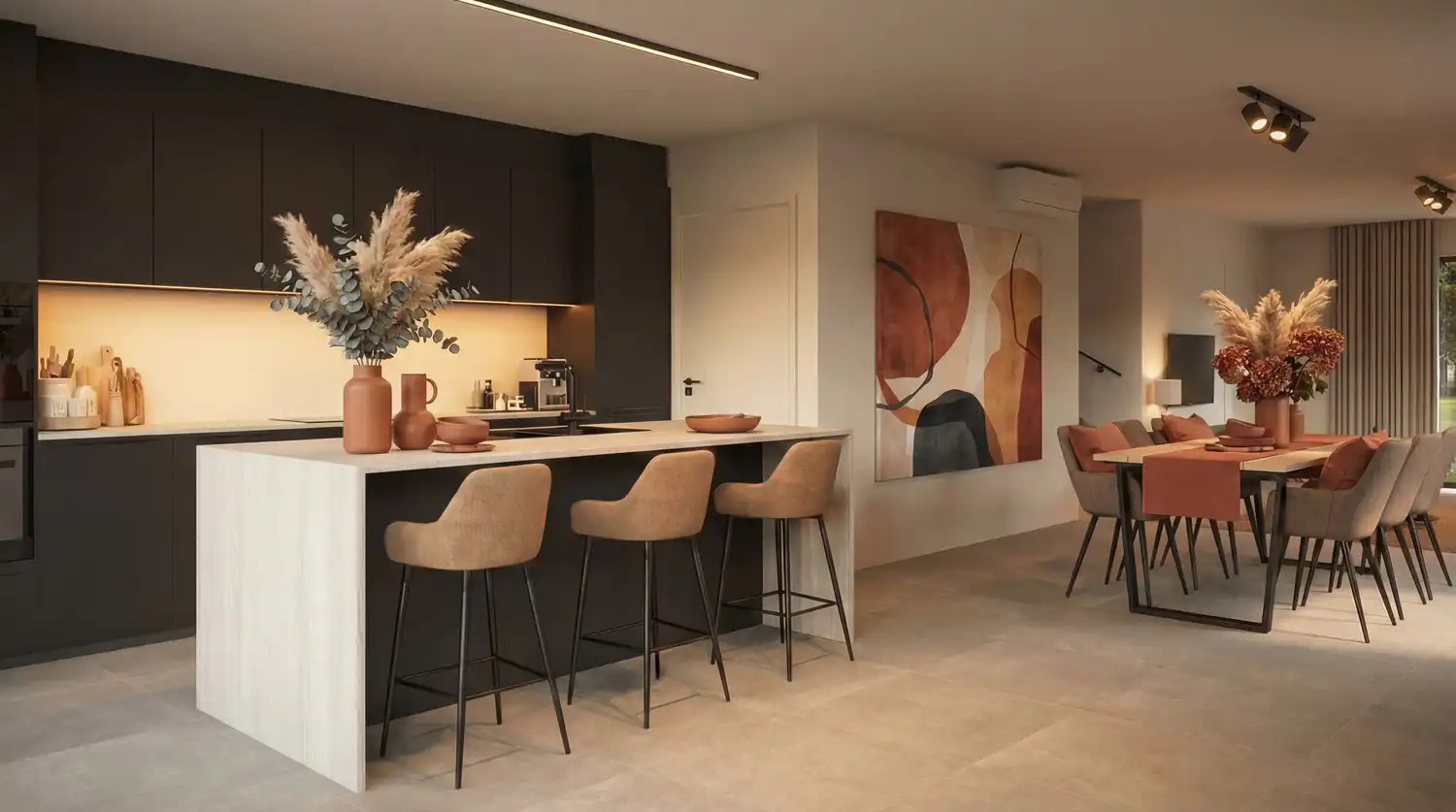 Passieve nieuwbouwvilla (E-peil: -15 = A+ !) met 4 slpkrs foto 6