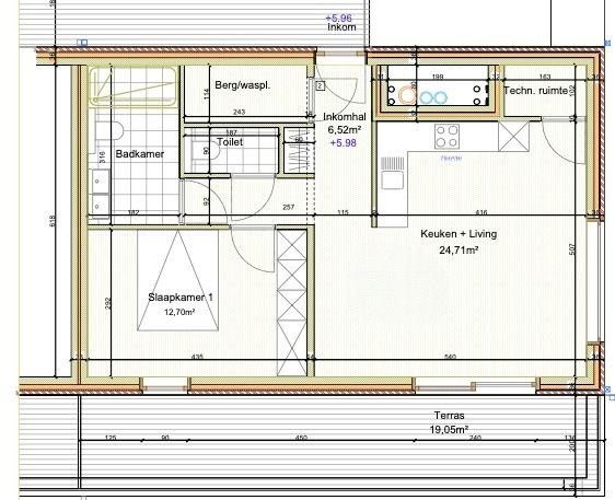 Instapklaar 1 SLPK NIEUWBOUW APP. TWEEDE VERDIEP! foto 16