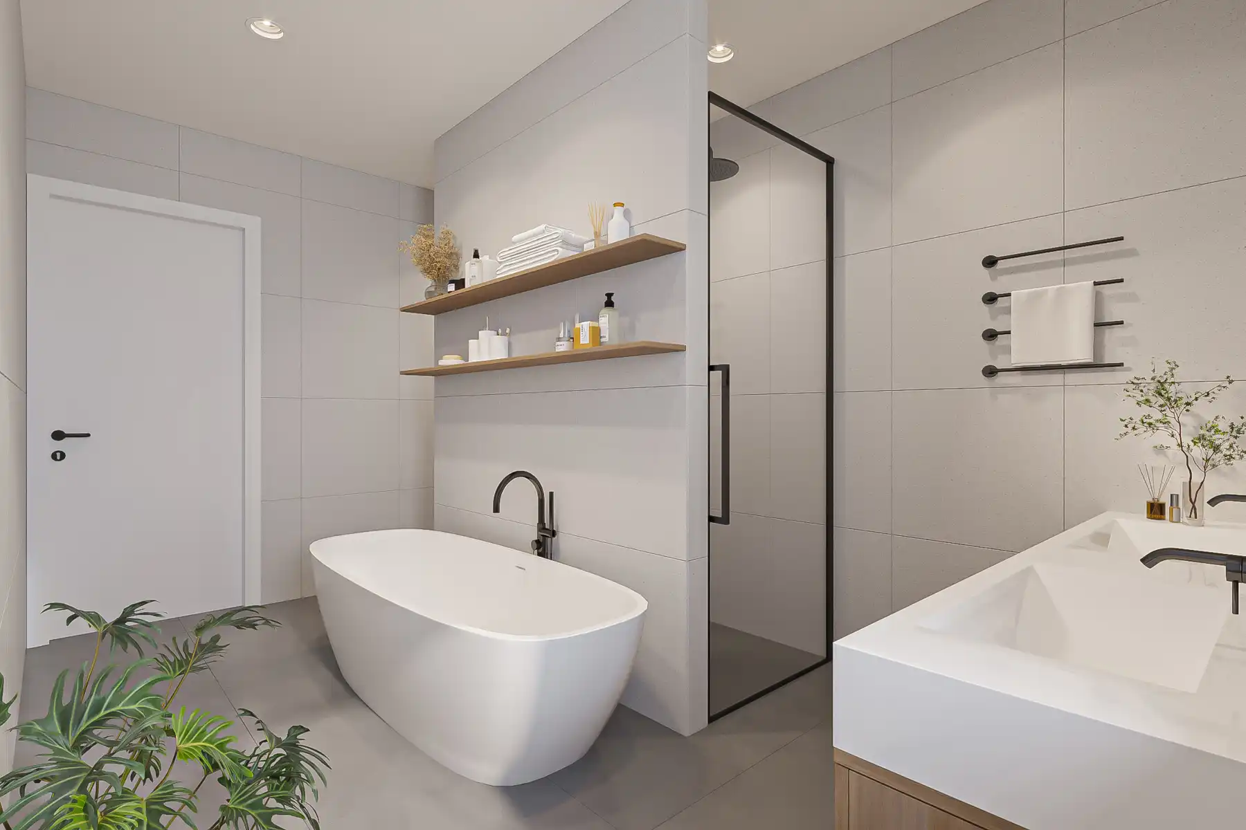 Nieuwbouwwoning op plan met 3 slaapkamers en bureau foto 5