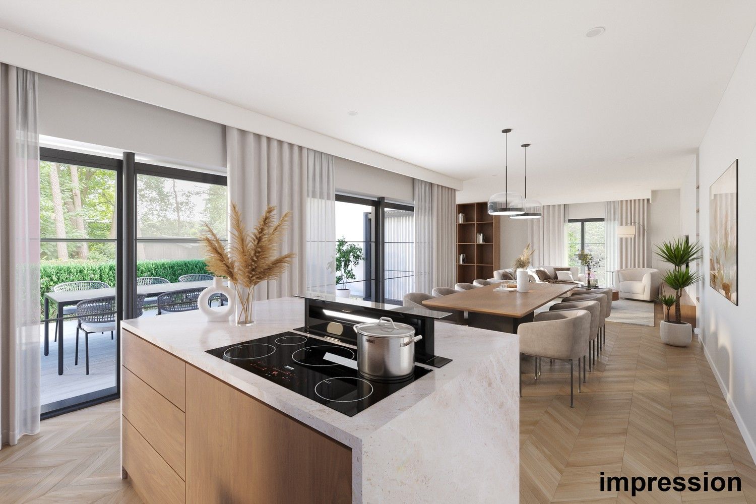 Gelijkvloerse villa met 3 slpkrs op 1503m² te Keerbergen foto 9