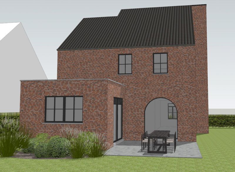 Nieuw te bouwen alleenstaande woning te Oostrozebeke. foto 2