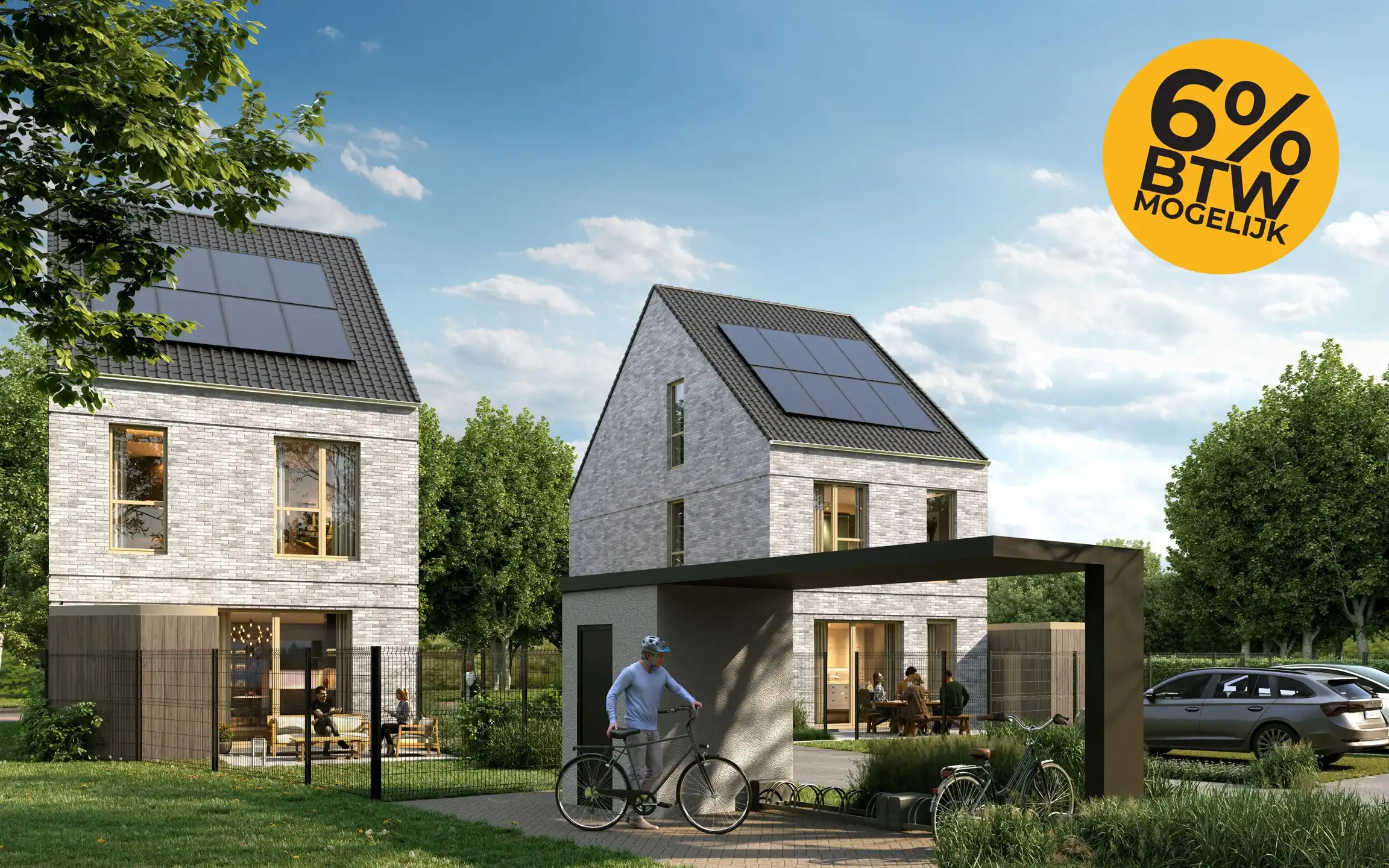 7 energiezuinige nieuwbouwwoningen in het centrum (6 % btw) foto {{pictureIndex}}