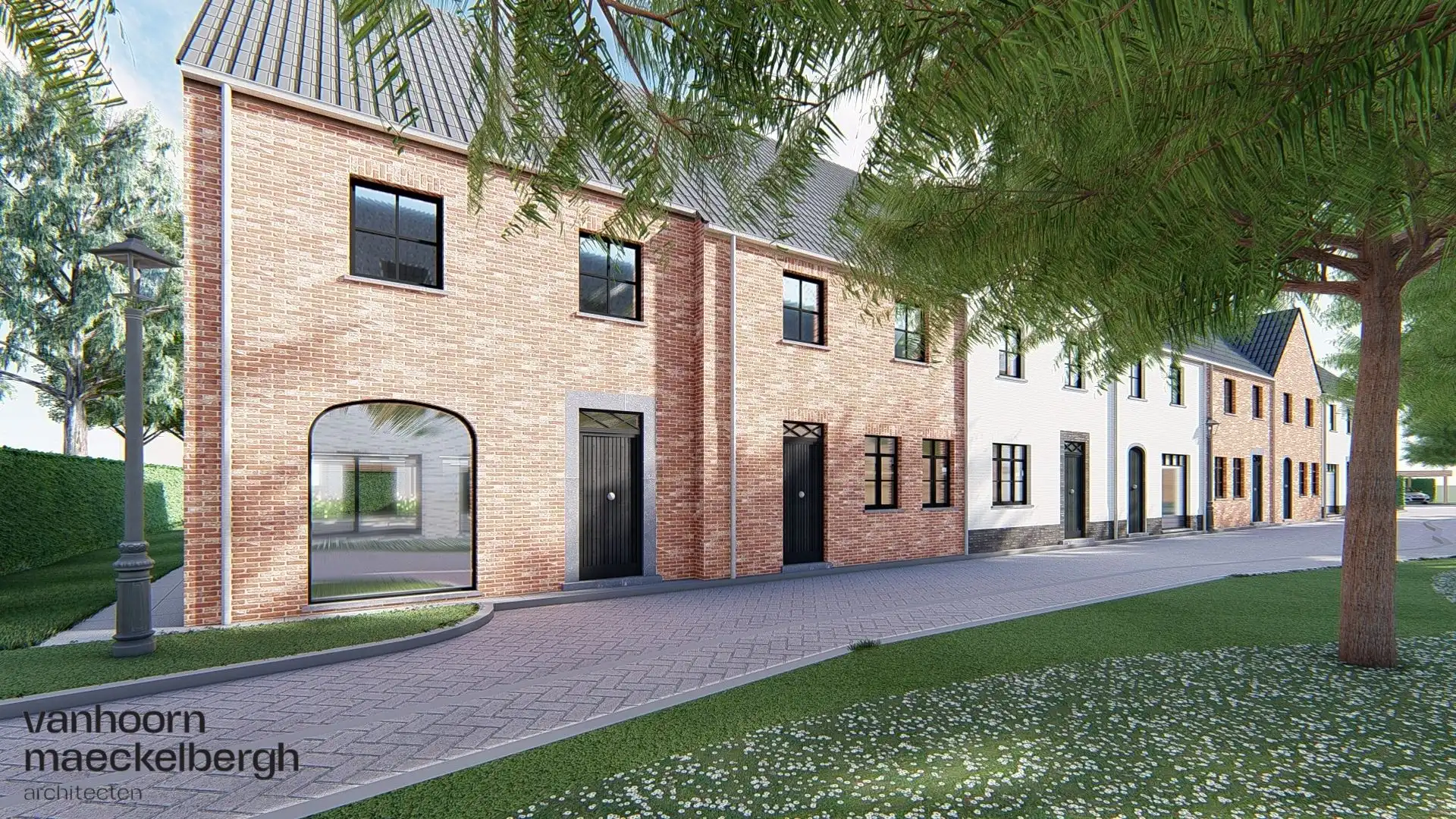 Energiezuinige nieuwbouwwoning in het centrum van Harelbeke foto {{pictureIndex}}
