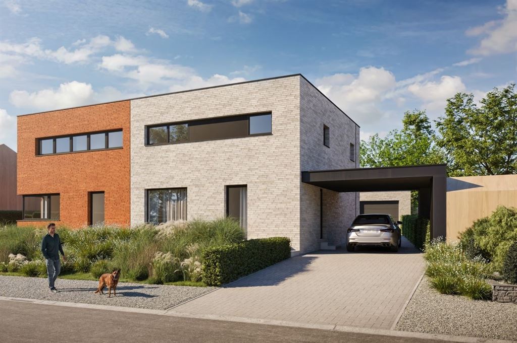 Moderne, half-vrijstaande nieuwbouwwoning, casco afgewerkt foto 1