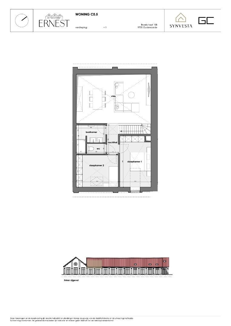 Modern huis met 3 slaapkamers met ruime vide – Nieuwbouwproject Ernest, Oudenaarde foto 4