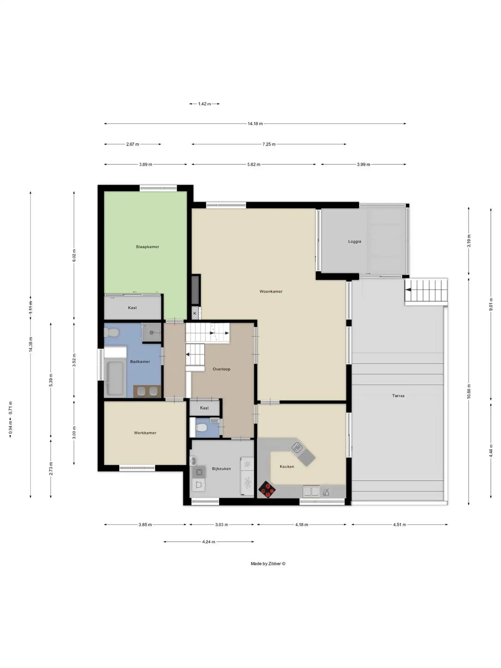 Alleenstaande villa  met 4 slaapkamers en tuin  foto 3