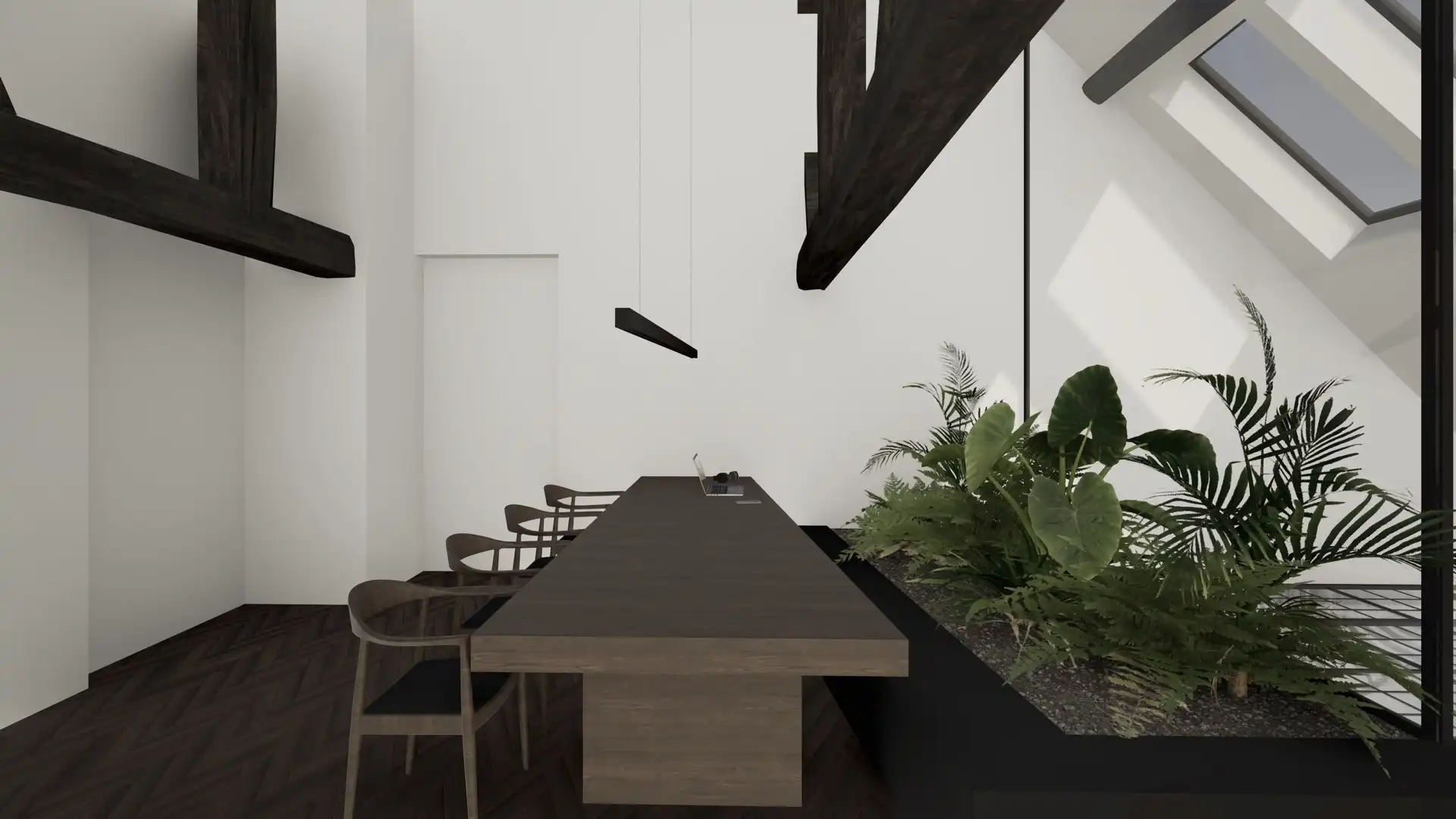 Uniek dakappartement met zichtbare dakstructuur. foto 7