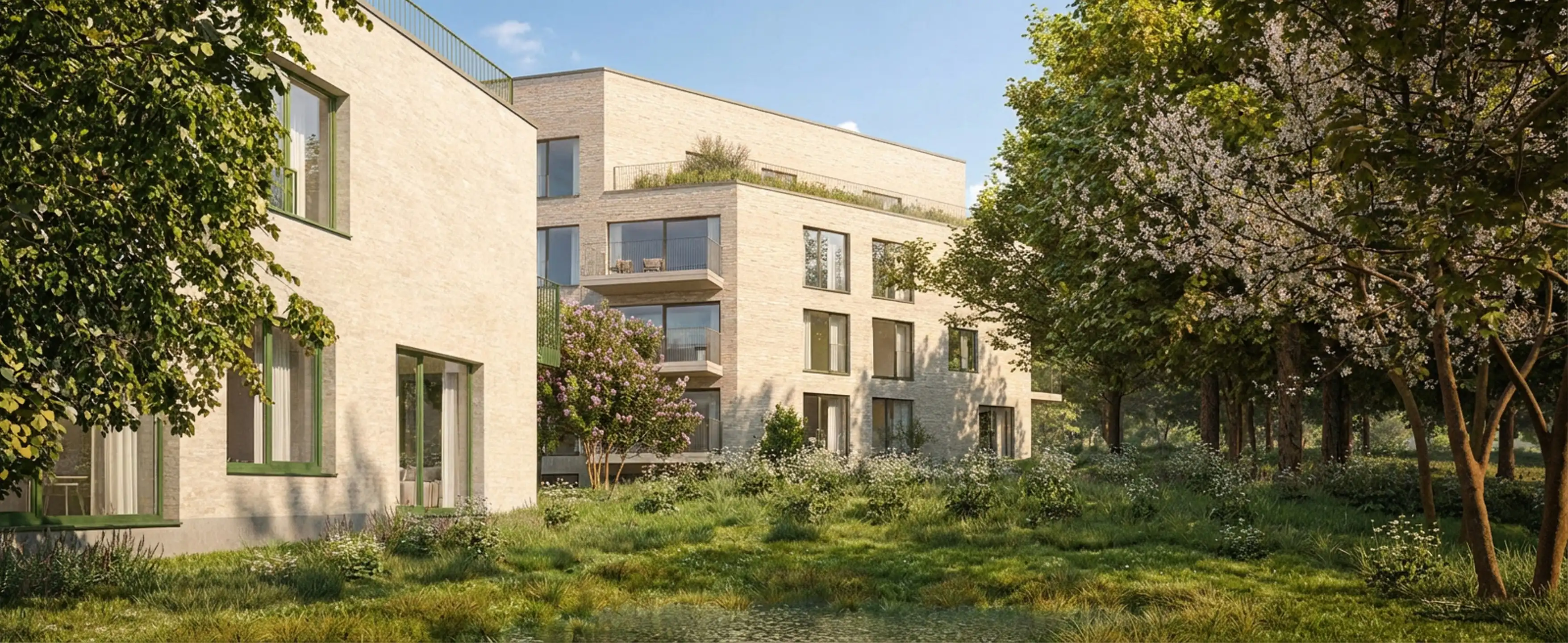 2 slaapkamers in een groene wijk foto {{pictureIndex}}