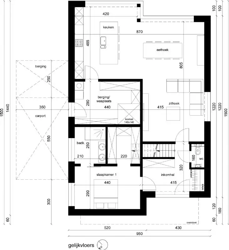 Nieuw te bouwen alleenstaande woning te Olsene. foto 4