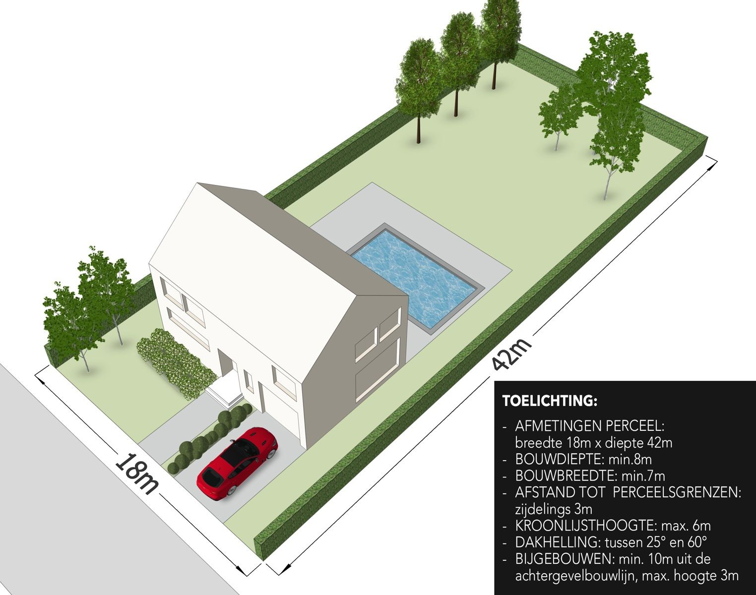 Villaperceel van ca. 756 m² voor vrijstaande woning  foto {{pictureIndex}}