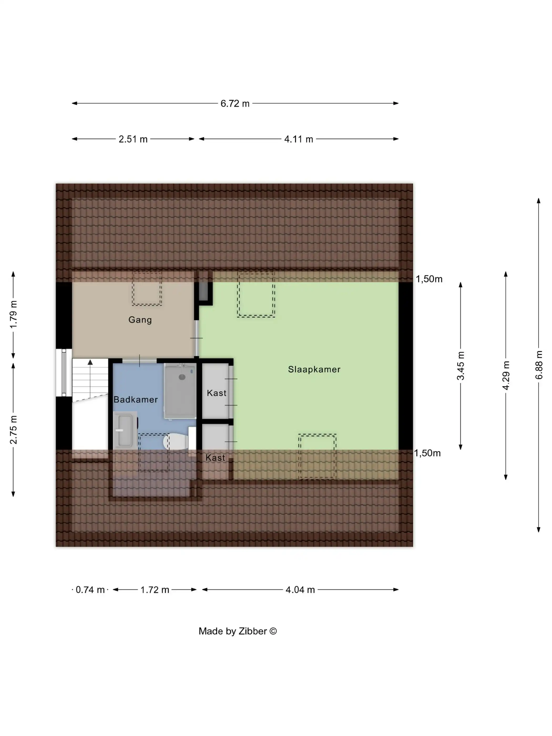 Ruime driegevelwoning met 4 slaapkamers, 2 badkamers, tuin en parking op uitstekende ligging te Vilvoorde en vlakbij Strombeek foto 25