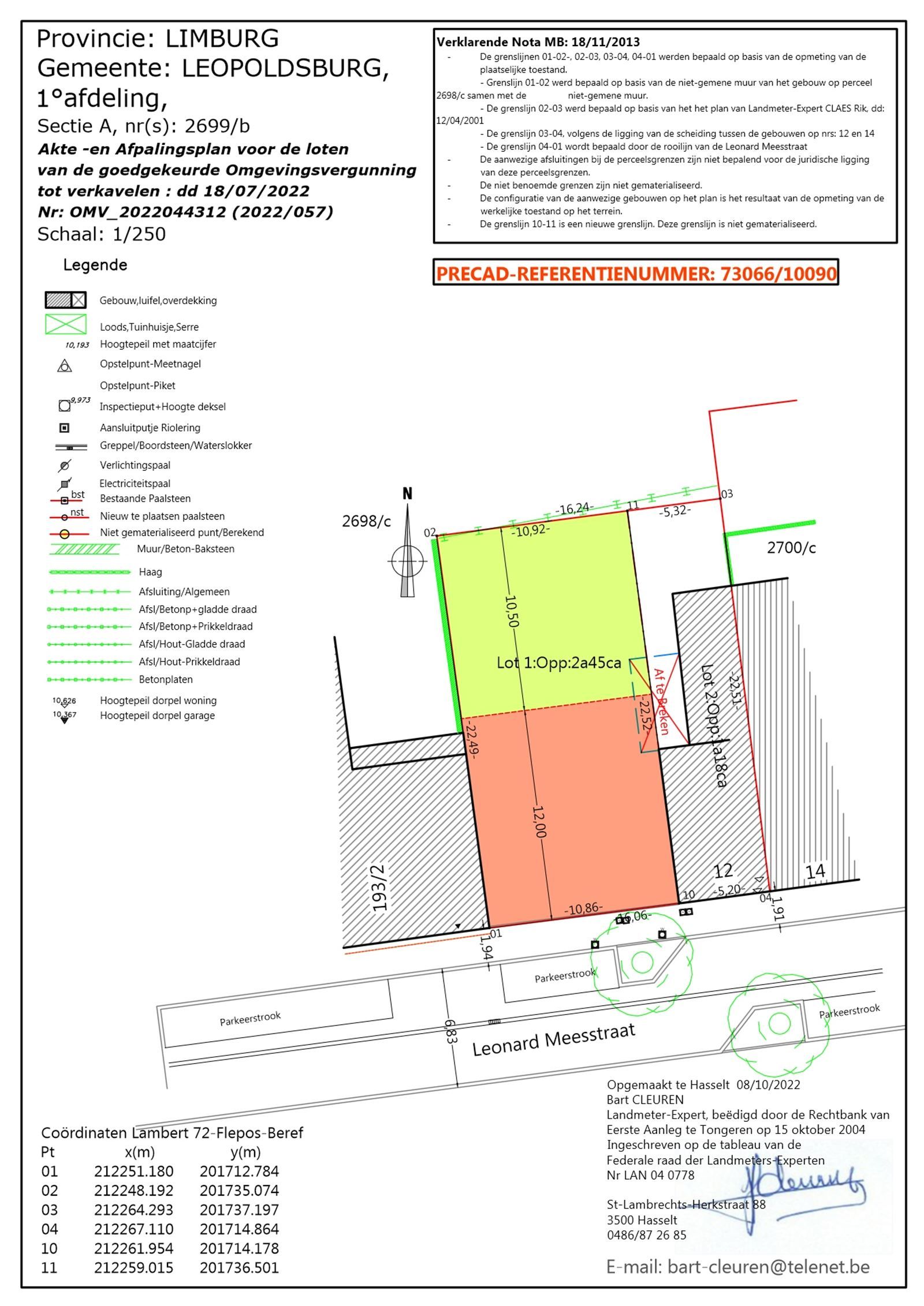 Grond te koop Leonard Meesstraat 12 - 3970 LEOPOLDSBURG