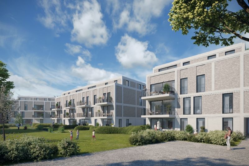 Green Square presenteert u 35 nieuwbouwappartementen en een winkelpand, letterlijk ónder de Kerktoren van Sleidinge. foto 11