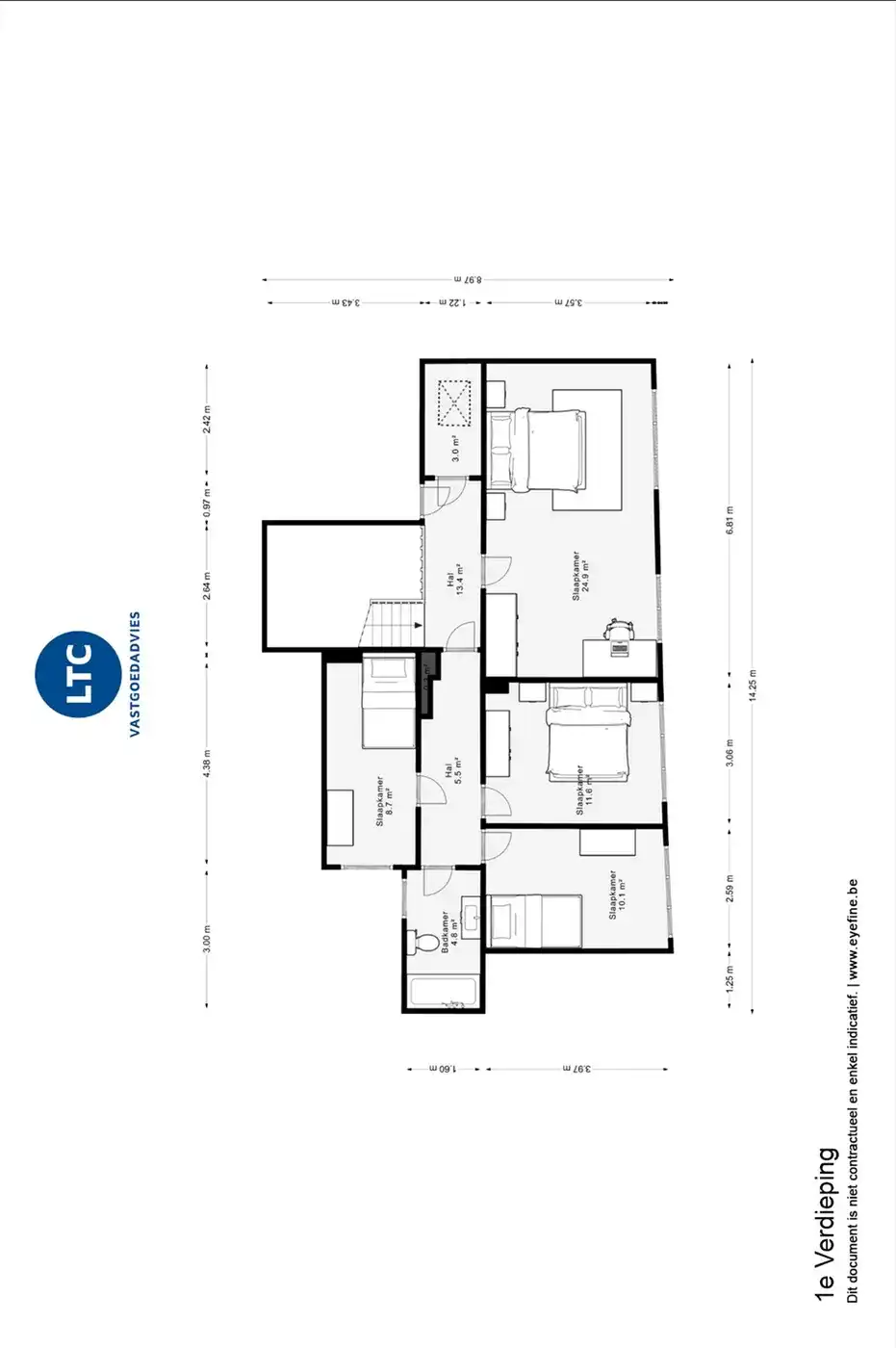 1 rijwoning en 2 appartementen in gezellig Hoegaarden foto 32