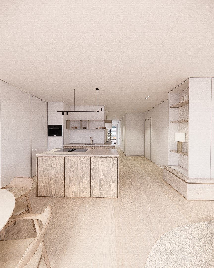 Nieuw appartement gelegen aan de zuidkant van het vernieuwde Burg. Fr. Desmidtplein. Gevelbreedte van ca. 8 meter. foto 12