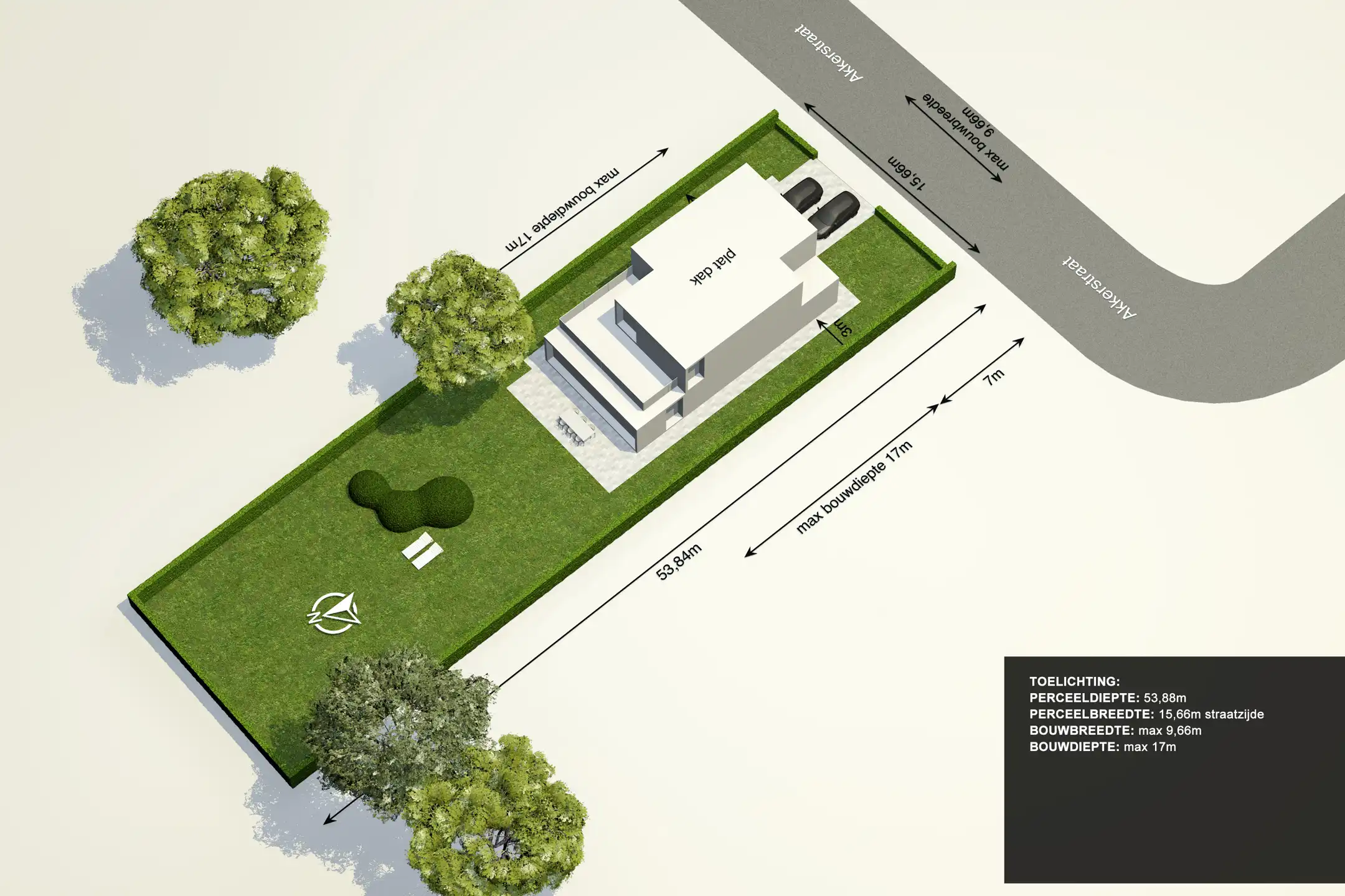 Bouwgrond voor open bebouwing in rustige straat foto {{pictureIndex}}