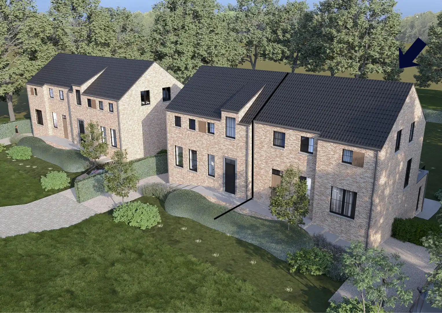 Hoogwaardig afgewerkte halfvrijstaande nieuwbouwwoning op een perceel van 10a50ca te As gekenmerkt door historische rij eiken bomen! foto 2