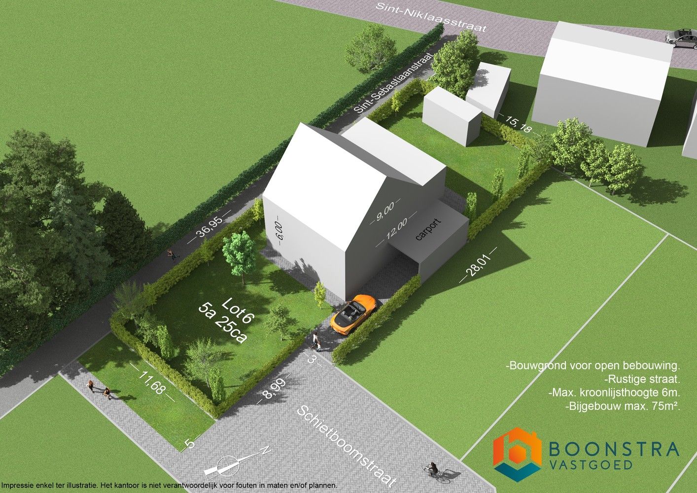 Bouwgrond voor open bebouwing van 525 m² te Westerlo foto {{pictureIndex}}