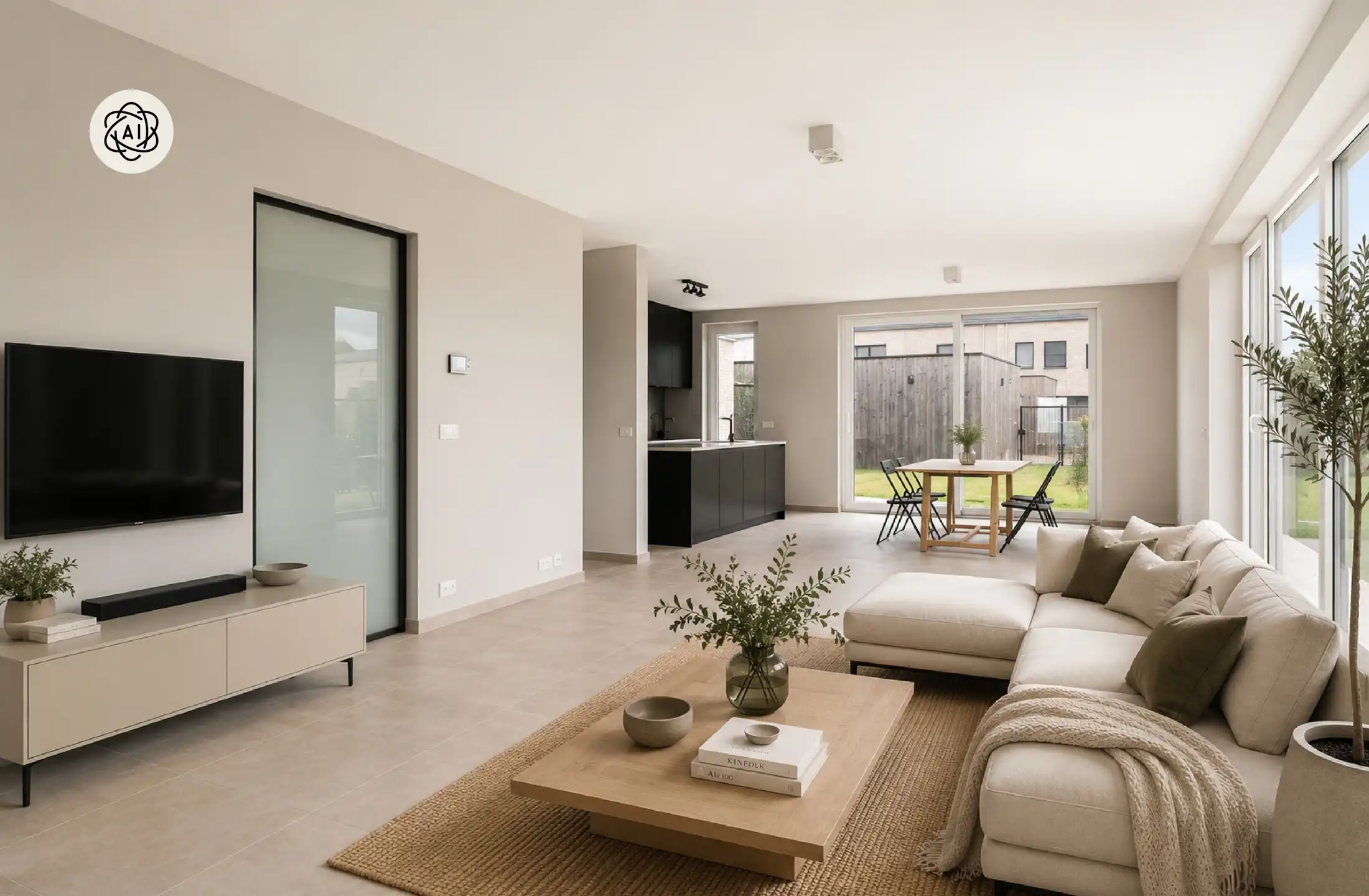 Recente halfopen bebouwing met 4 slaapkamers, tuin en garage foto 10