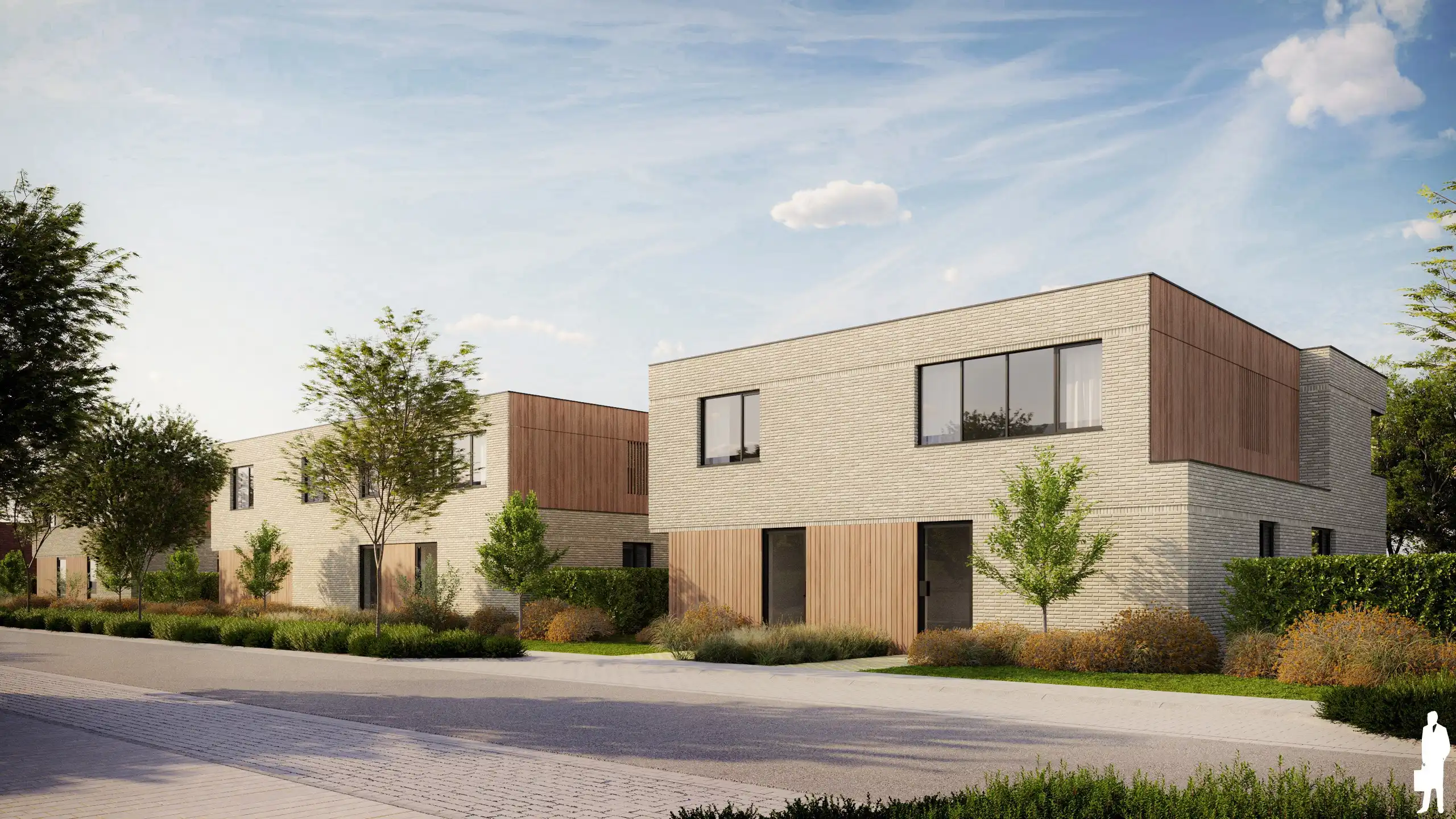 Rechtse woning - woning 7 - lot G - Energiezuinige BEN-nieuwbouwwoning met 3 slaapkamers, staanplaats en zonnige tuin foto {{pictureIndex}}