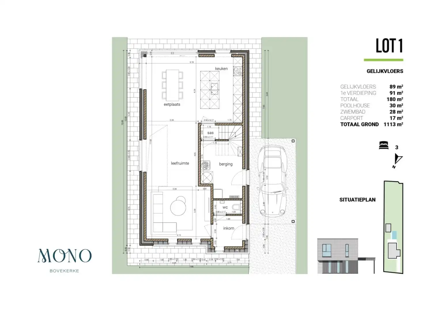 Moderne villa met mogelijkheid tot realiseren van zwembad/vijver en poolhouse (plannen aanwezig) te Koekelare foto 3