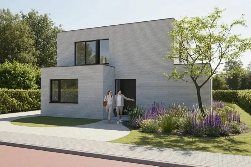 Nieuw te bouwen alleenstaande woning te Menen. foto {{pictureIndex}}