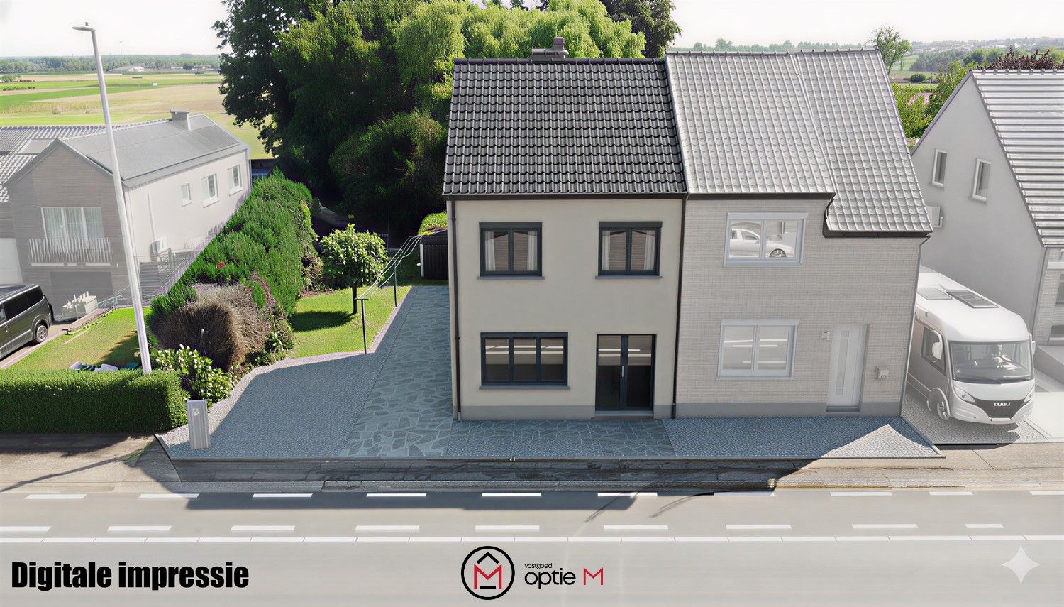 Te renoveren woning met zicht op uitgestrekte velden foto 3