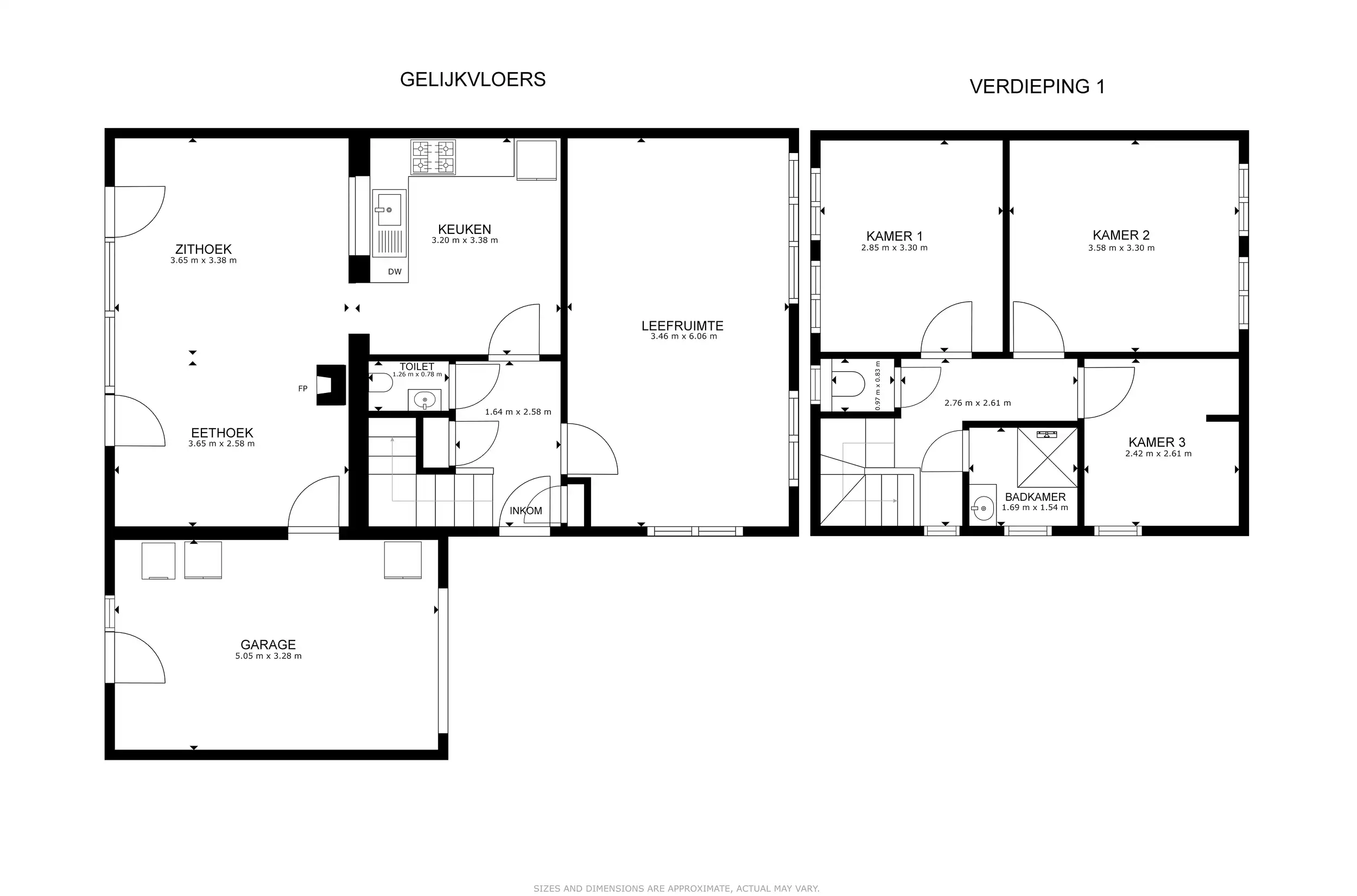 Centrum gelegen gezinswoning met garage en tuin! foto 19
