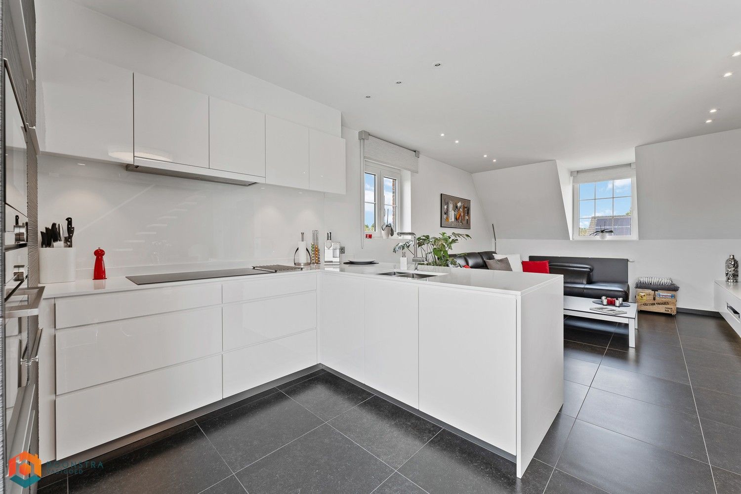 Luxueus duplex app. met 2 slpkrs en royaal terras (37m²) te Reet foto 6
