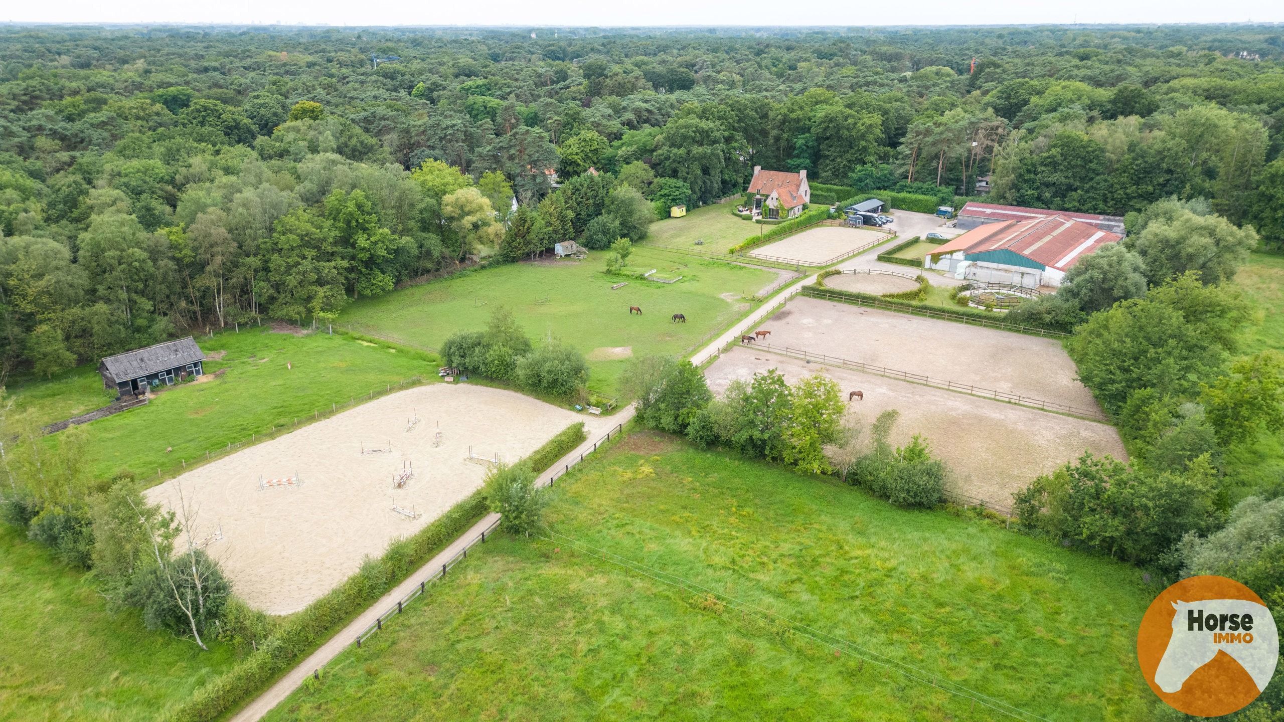 BONHEIDEN- Unieke paardenaccommodatie, landelijke woning 8HA foto 2