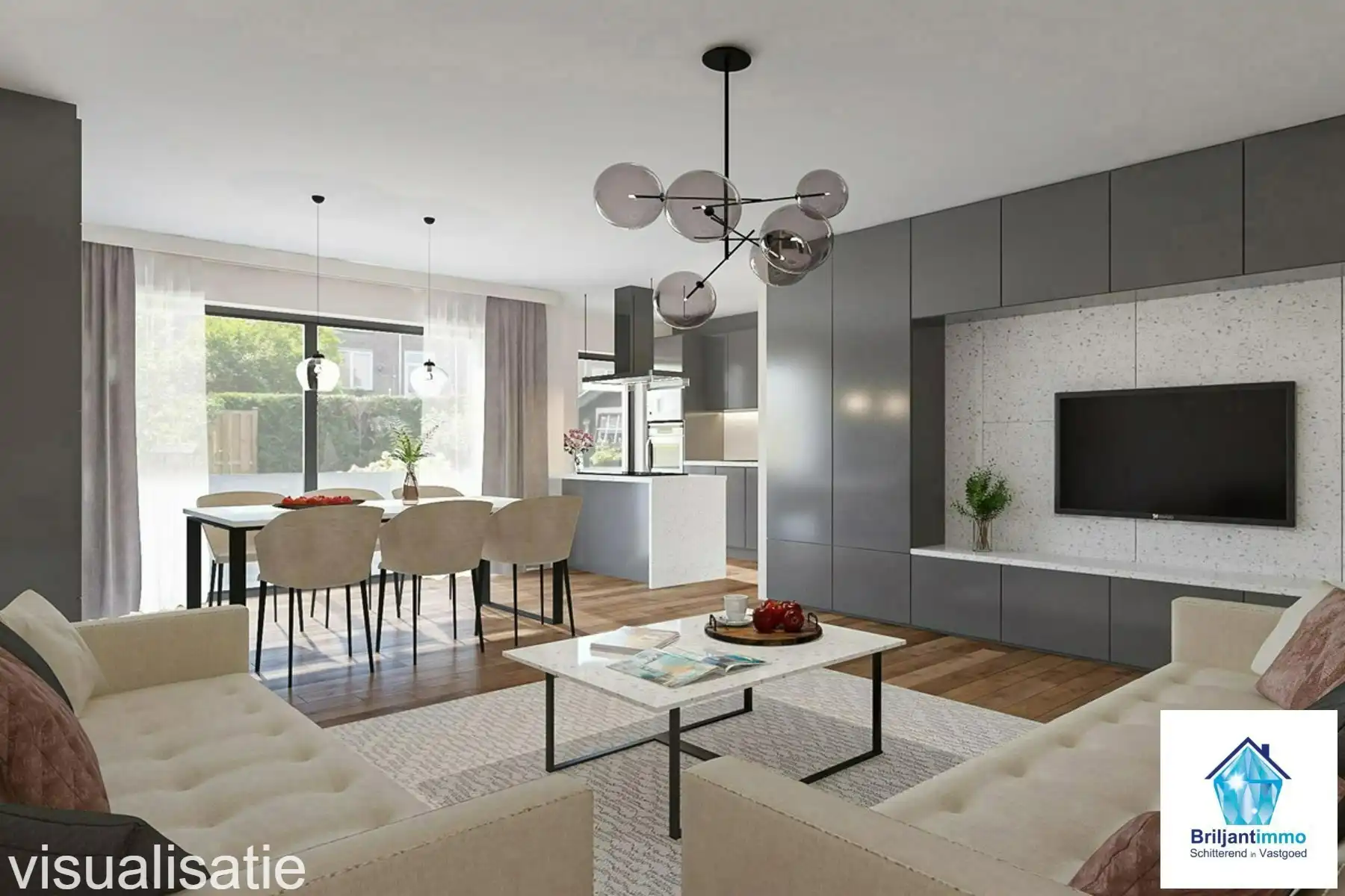 Gelijkvloers appartement met 1 slpkmr, terras en privé tuin foto {{pictureIndex}}