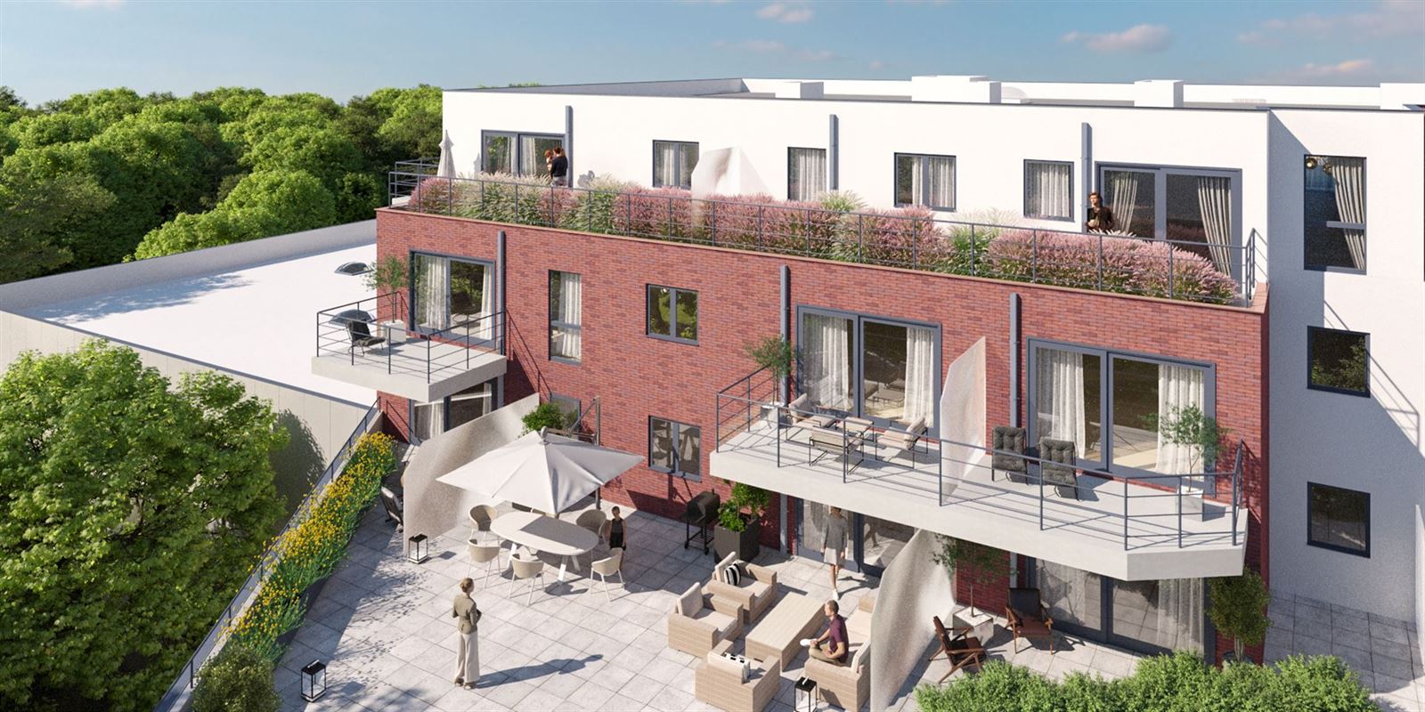 Nieuwbouw-appartement met 2 slaapkamers, terras en staanplaatsen foto 6