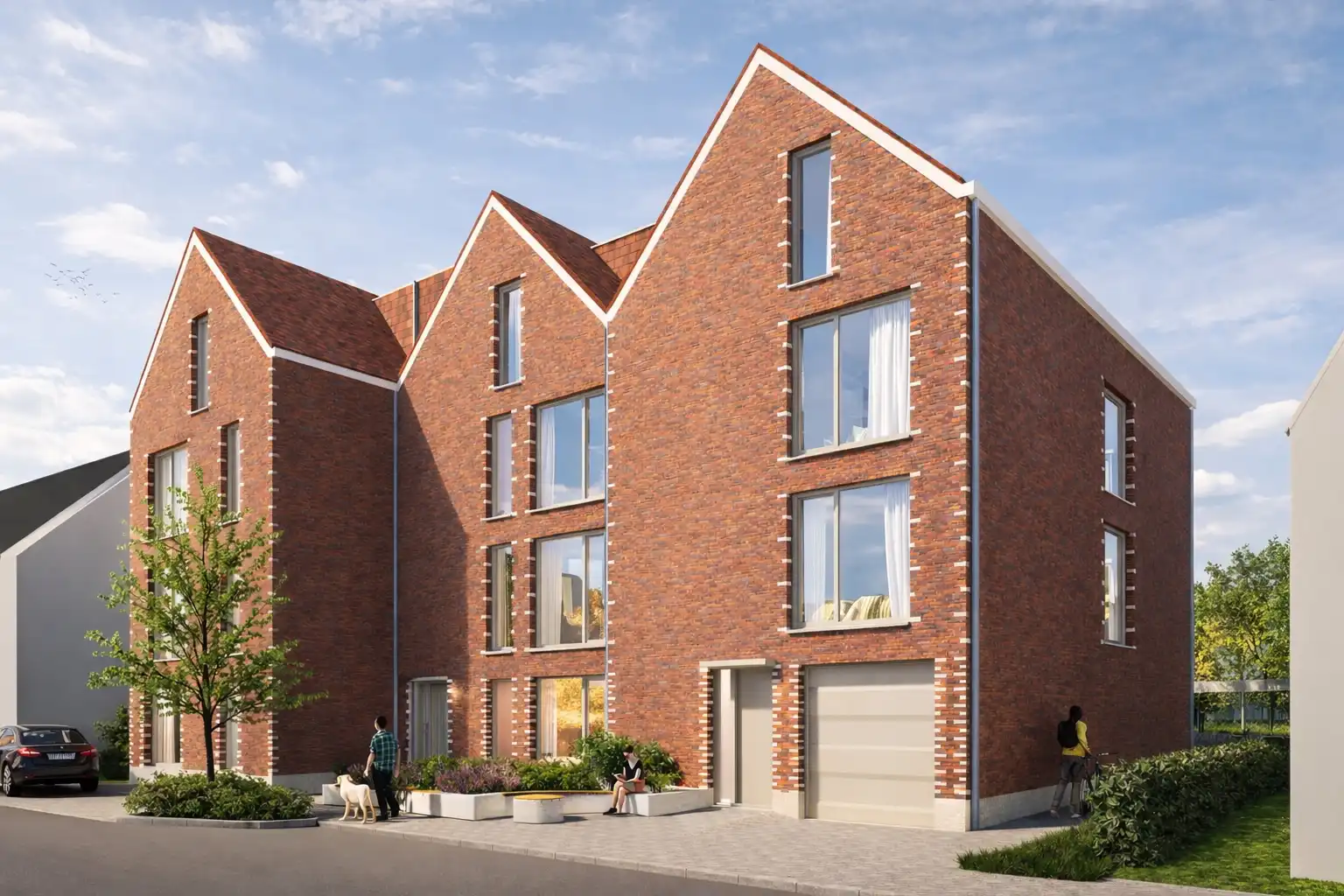 Nieuwbouwappartementen met terras in Mechelen foto {{pictureIndex}}