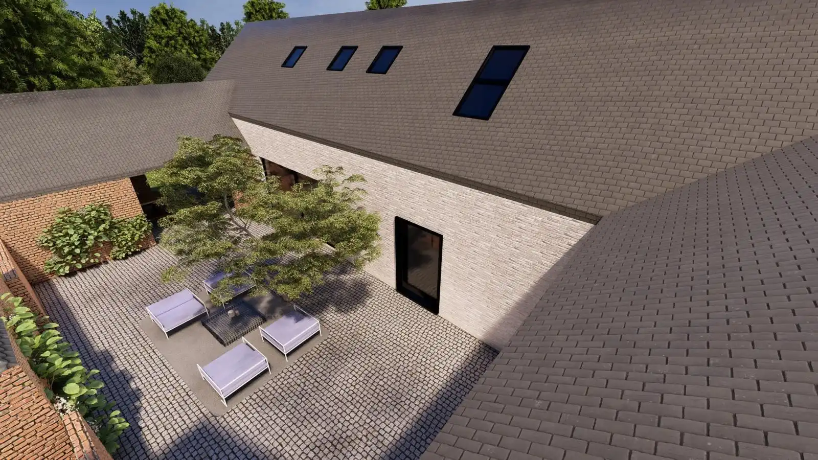 NIEUWBOUW CASCO RIANTE VILLA IN CENTRUM VAN BEVERST OP 35A55CA. foto 17