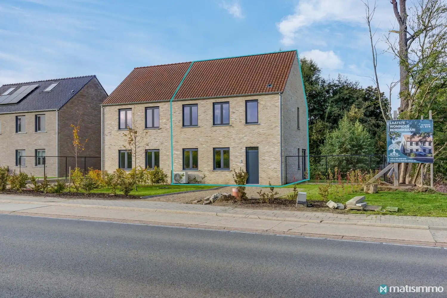 ENERGIEZUINIGE NIEUWBOUWWONING MET 3 SLAAPKAMERS TE BILZEN foto {{pictureIndex}}