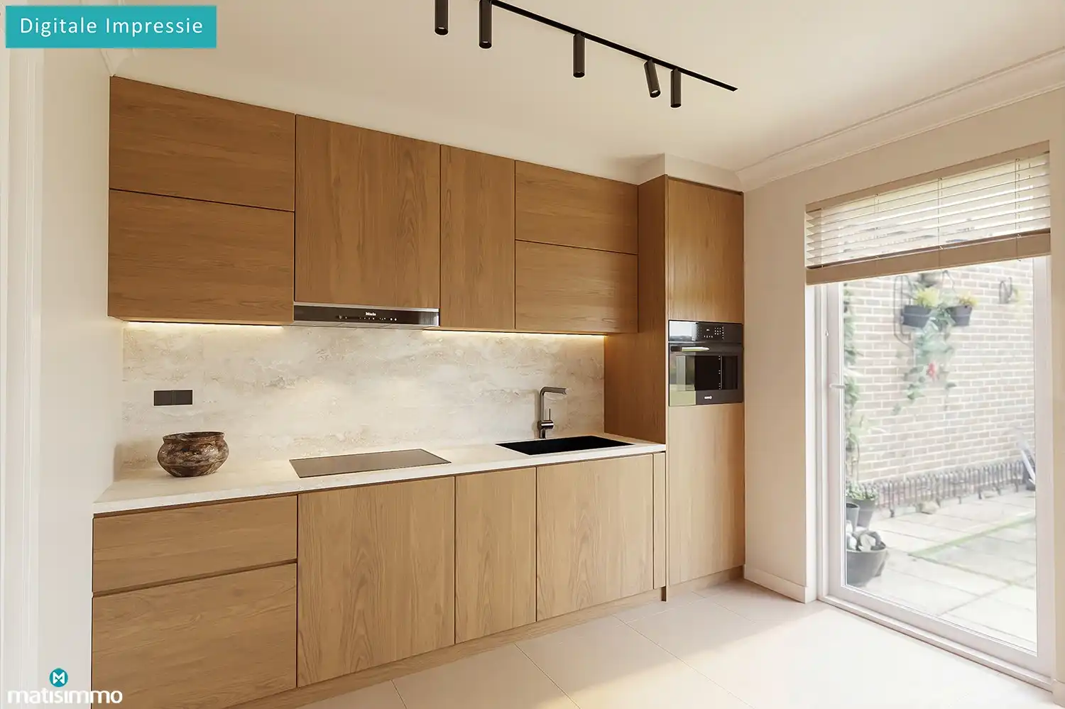 GOED ONDERHOUDEN APPARTEMENT MET GARAGE, KELDER EN RUIM ZUIDWESTGEORIËNTEERD TERRAS IN BILZEN foto 8