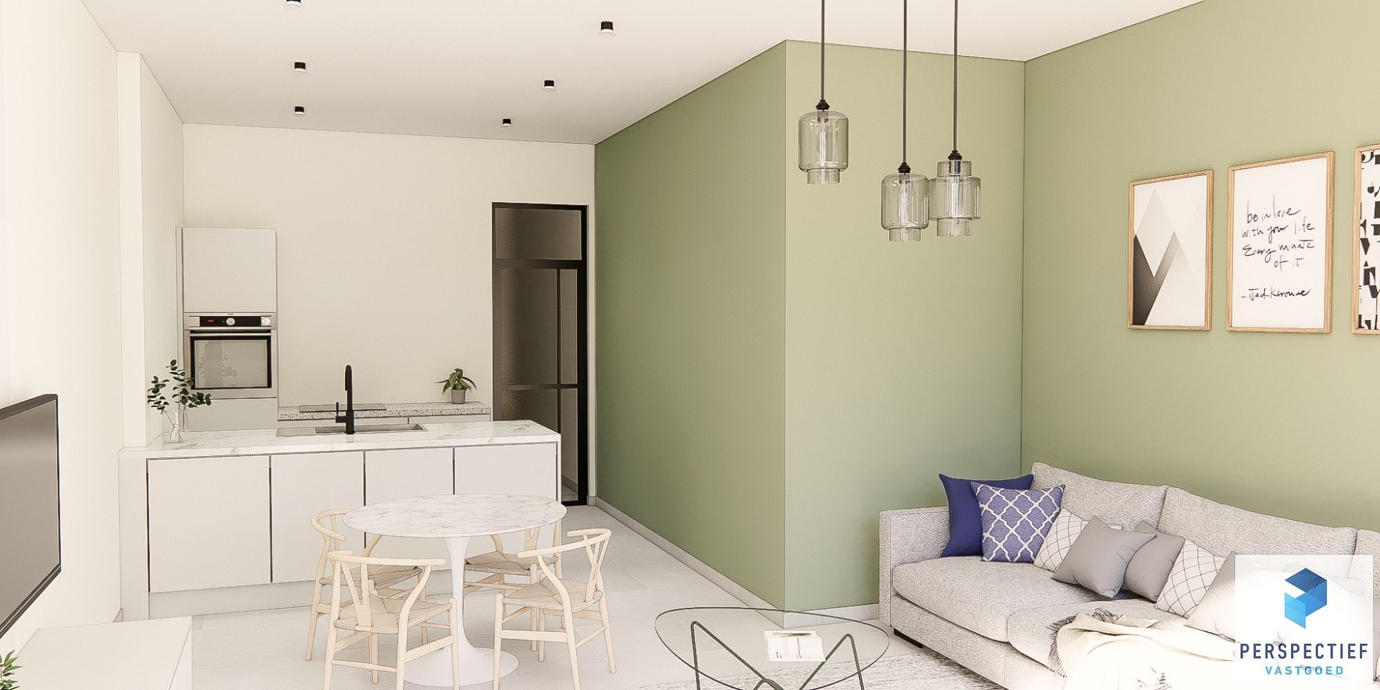 GELIJKVLOERS NIEUWBOUWAPPARTEMENT met STADSTUIN foto 2
