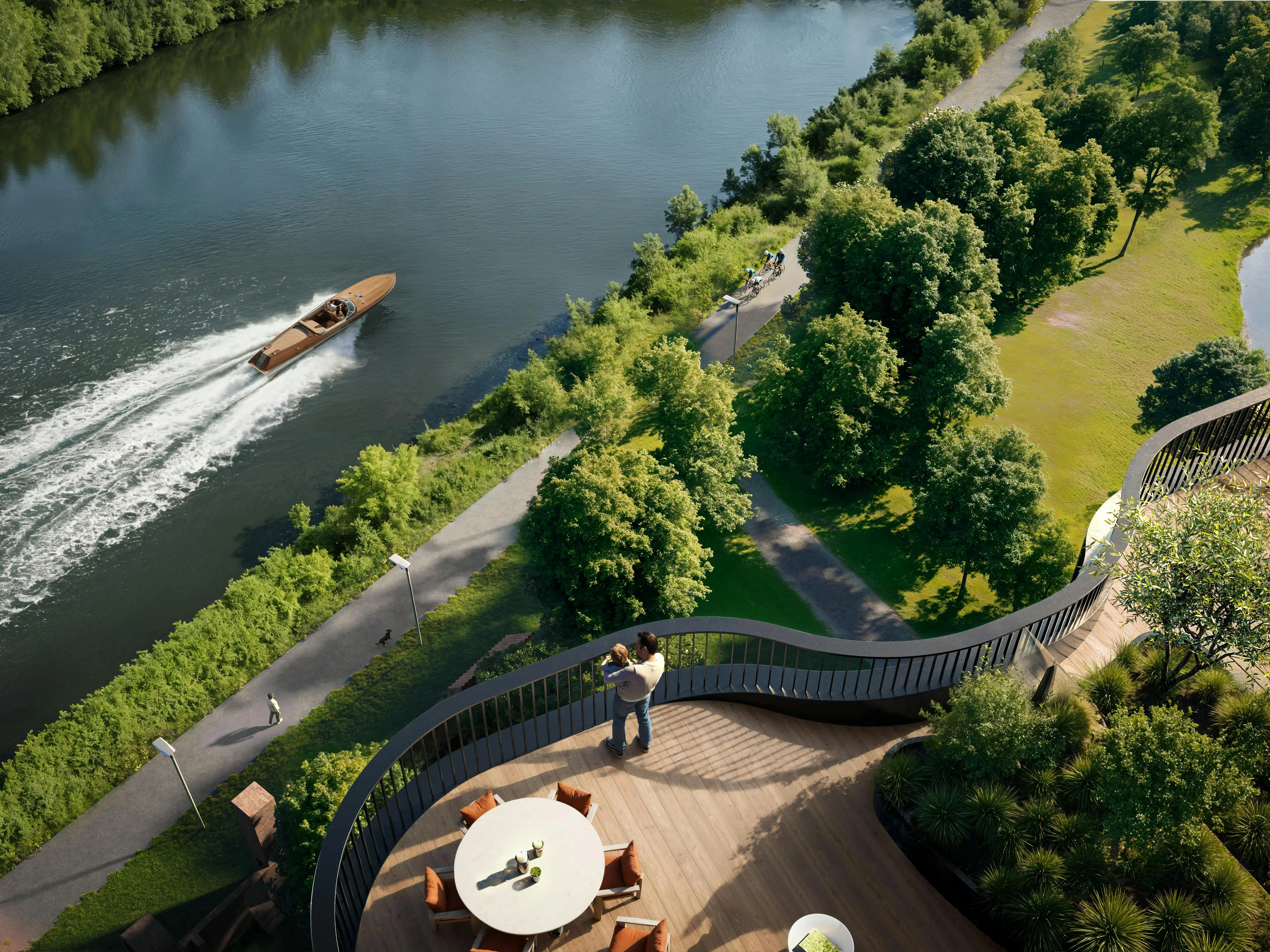 Exclusief penthouse aan de Leie met panoramisch terras (110m²) foto 4