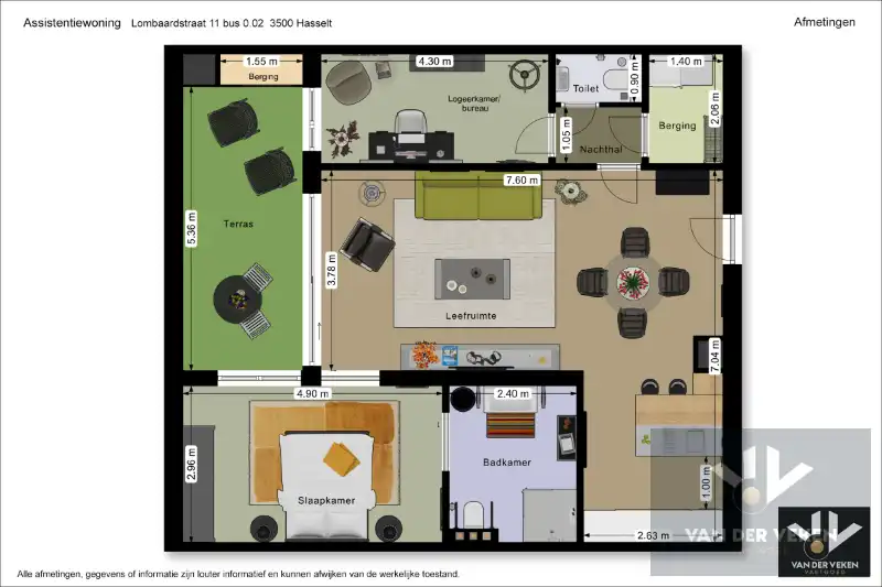 RECENT 2-SLPK SERVICEFLAT IN HET HART VAN HASSELT MET GUNSTIG RENDEMENT foto 22