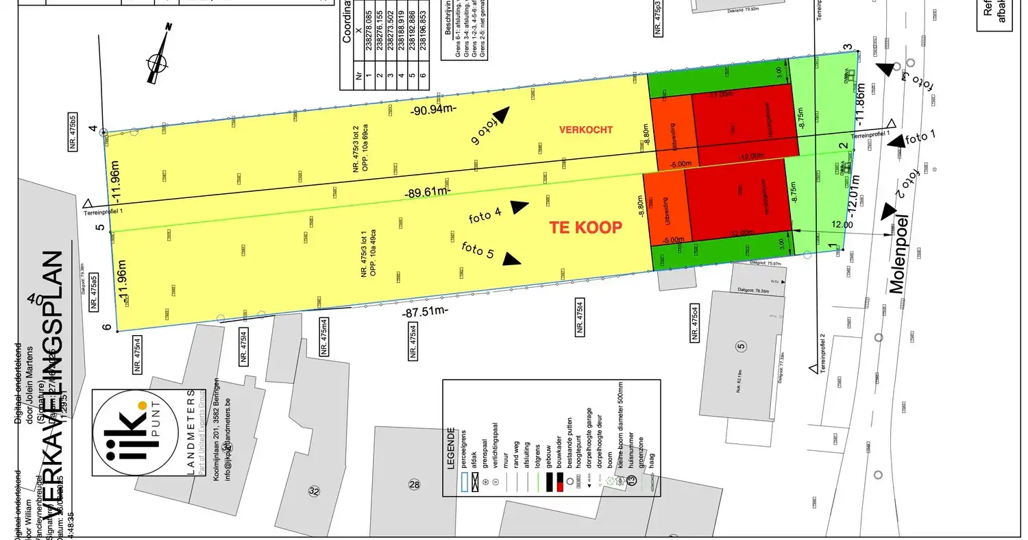 Bouwgrond bestemd voor halfopen bebouwing van 10a 49ca (1.049 m²), centraal gelegen in Lanaken-Veldwezelt foto 2